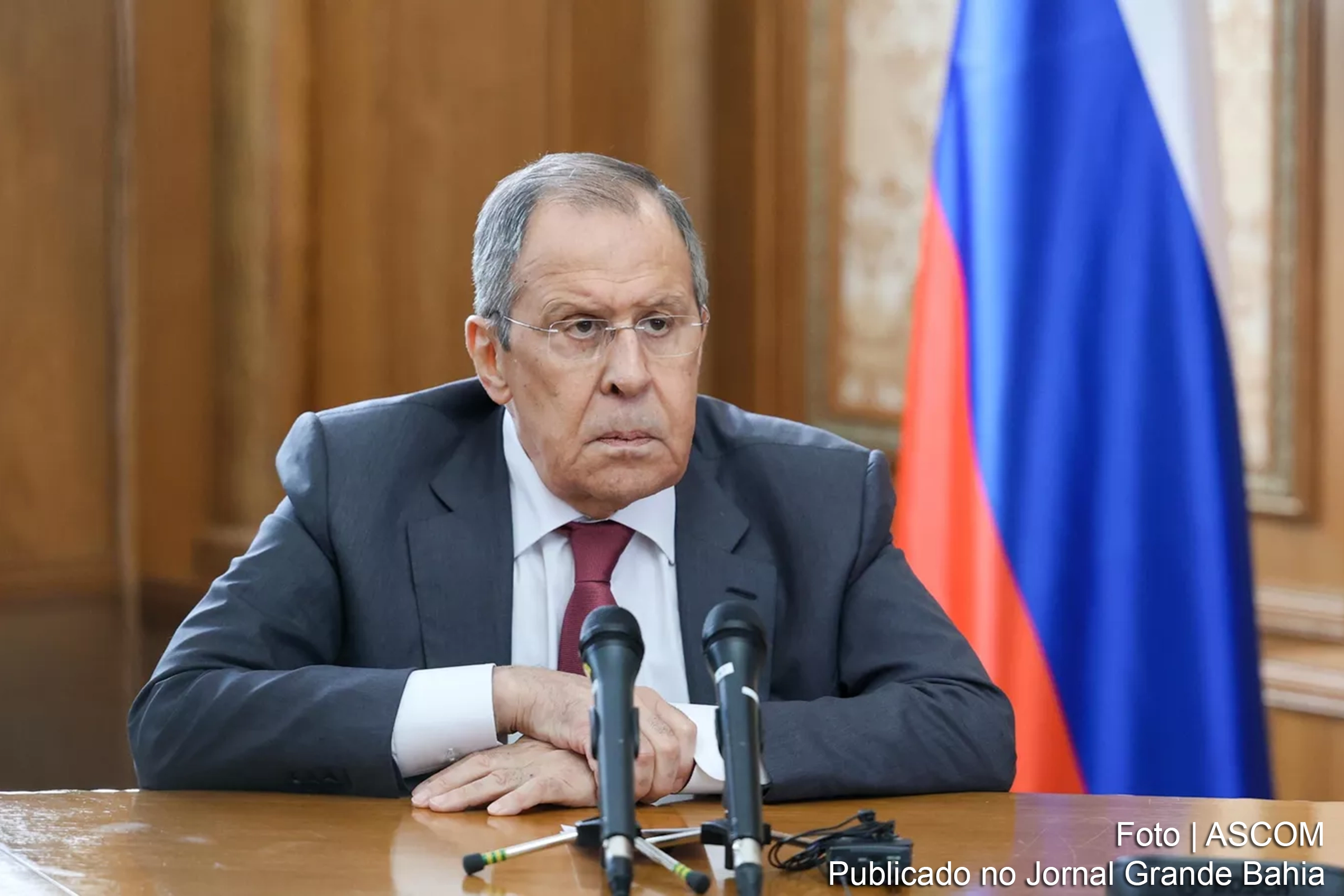 Sergei Lavrov, ministro das Relações Exteriores da Rússia.