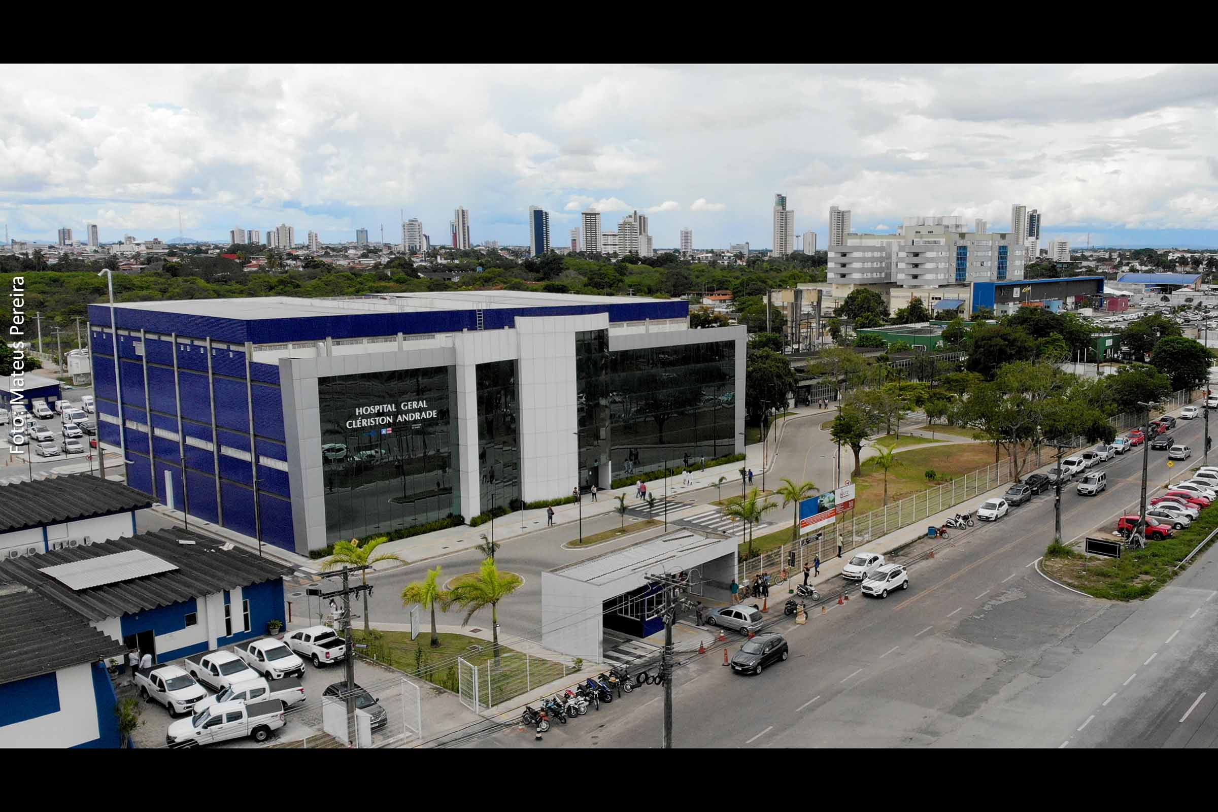 Vista aérea do Hospital Geral Clériston Andrade (HGCA).
