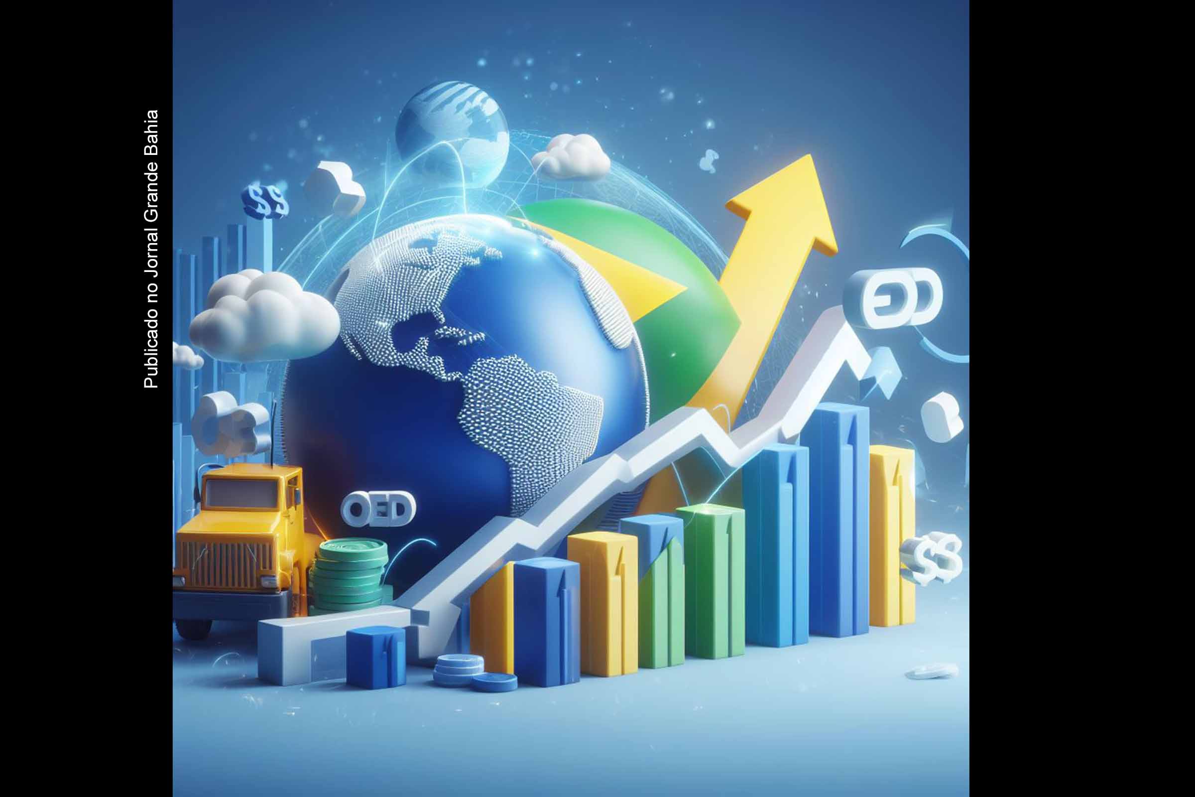 Brasil enfrenta desafios econômicos à medida que OCDE projeta crescimento global moderado em 2024