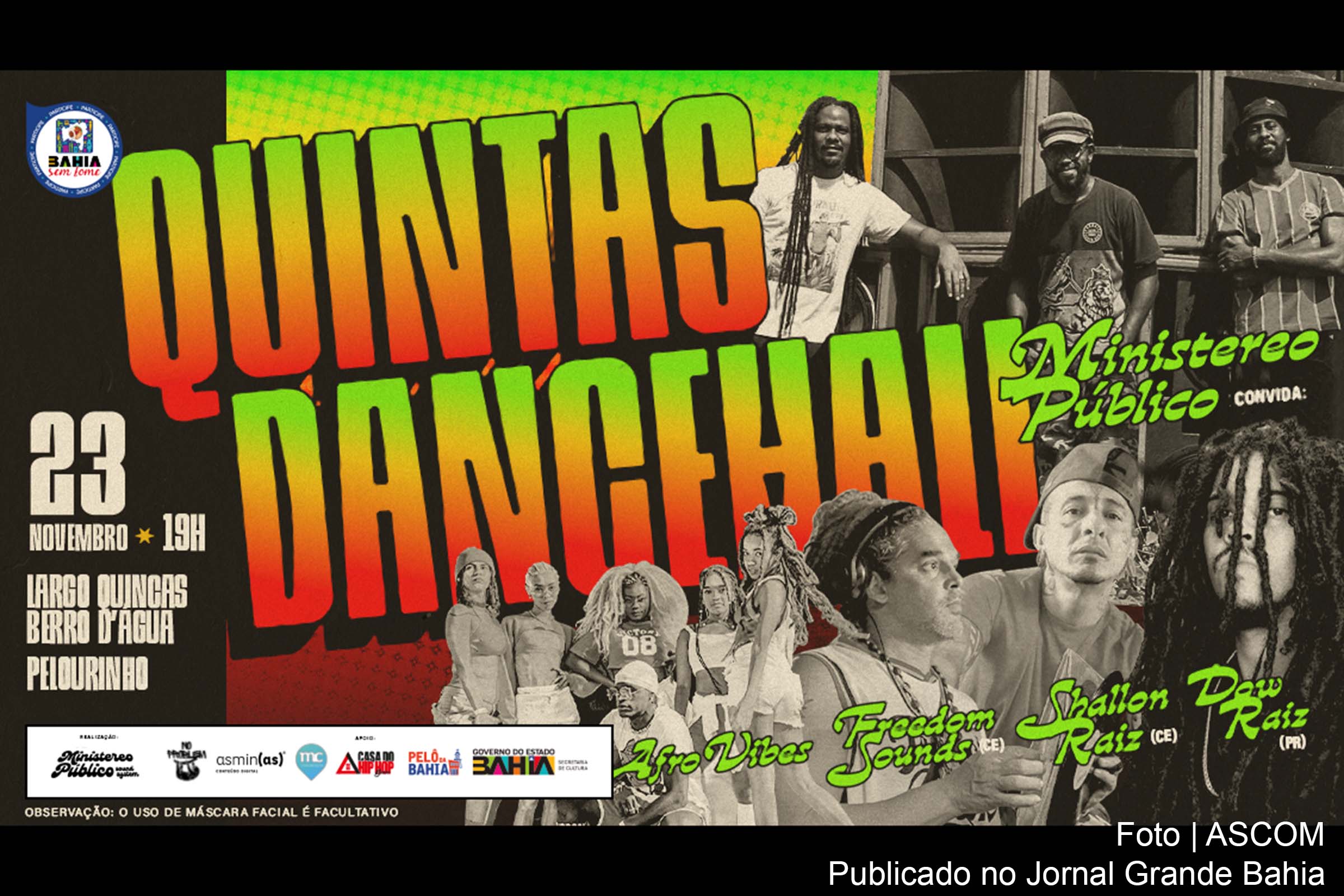 Baile Black promete agitar o Pelourinho com o envolvente ritmo do Dancehall, marcando os 15 anos do projeto na Bahia.
