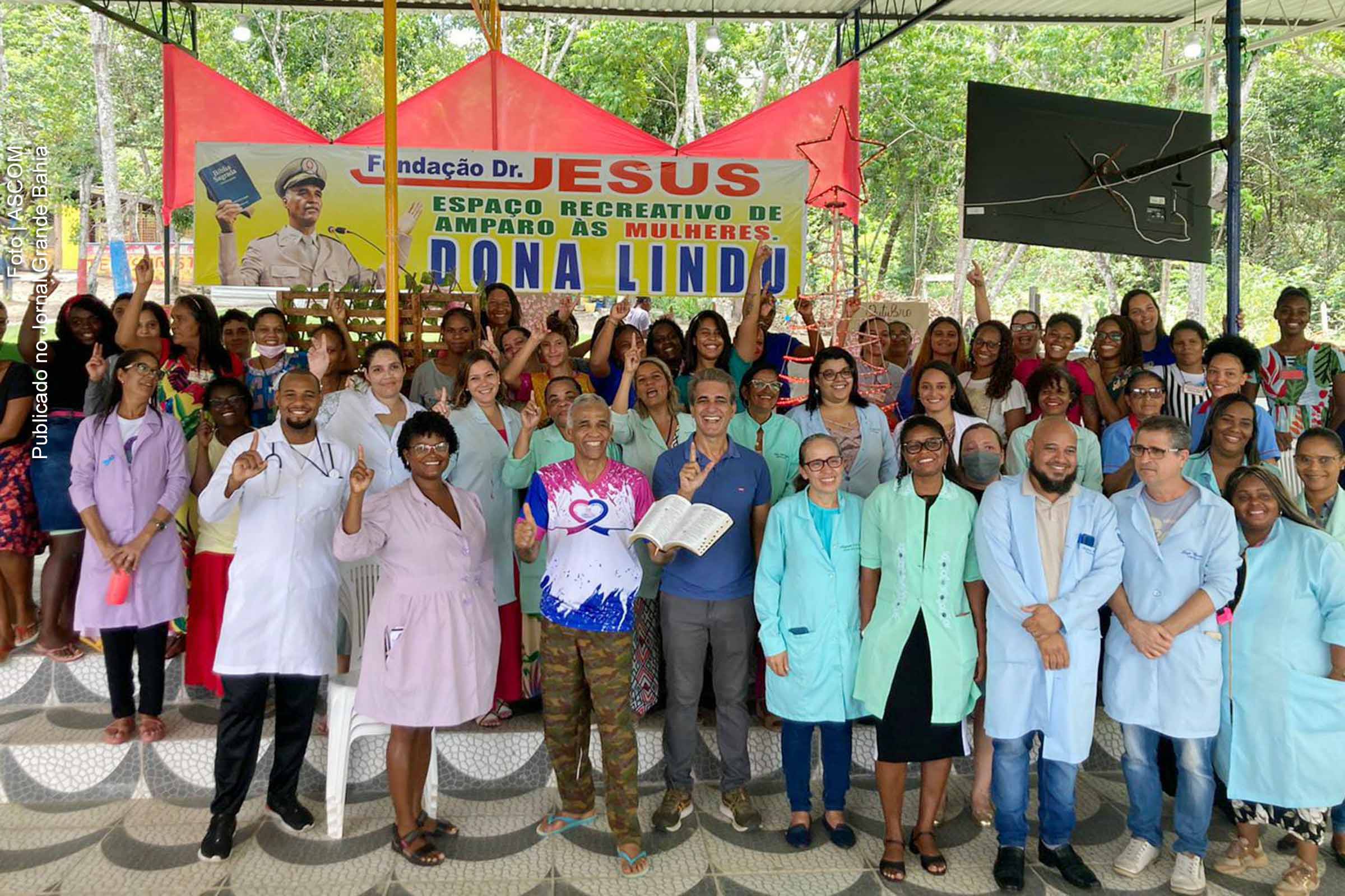 Deputado Robinson Almeida destaca trabalho de reabilitação na visita à Fundação Doutor Jesus.