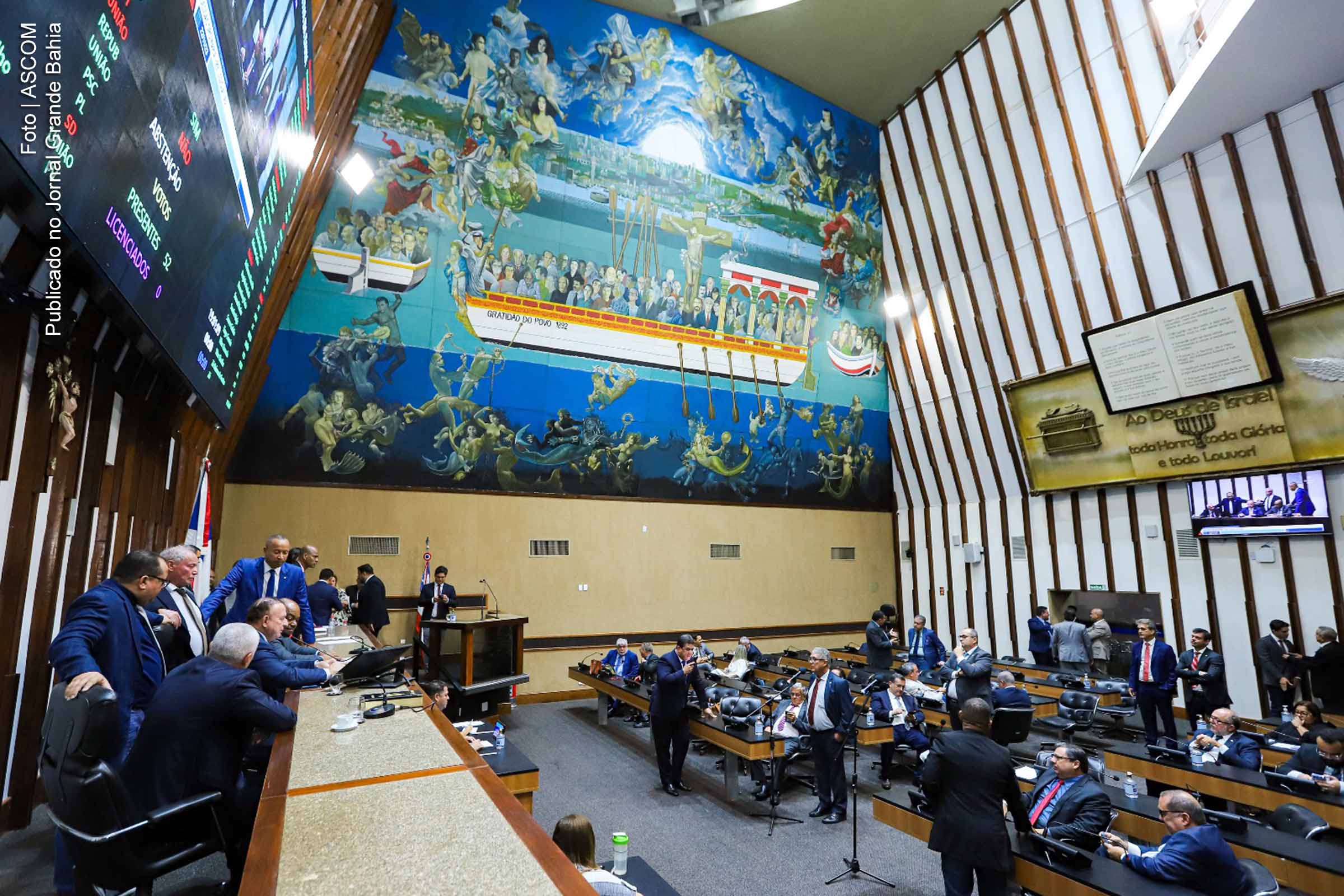 Deputados estaduais da Bahia aprovam projeto que estende o Prêmio por Desempenho Policial (PDP) para servidores das Cipes.