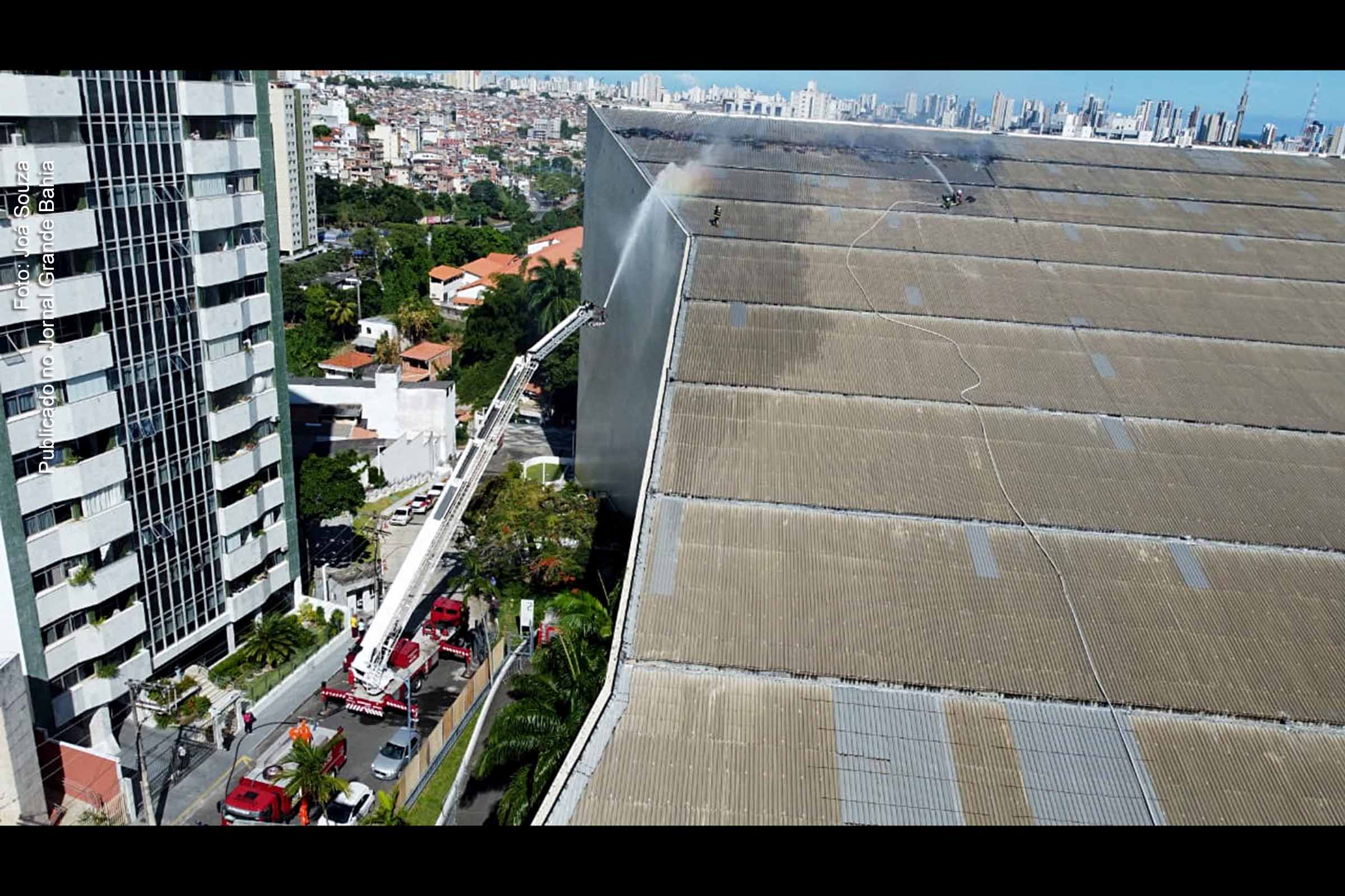 Em 25 de janeiro de 2023, incêndio atinge a parte superior do Teatro Castro Alves (TCA), em Salvador. Terceira etapa do projeto de modernização do Teatro Castro Alves incluirá diversas áreas e espaços administrativos.