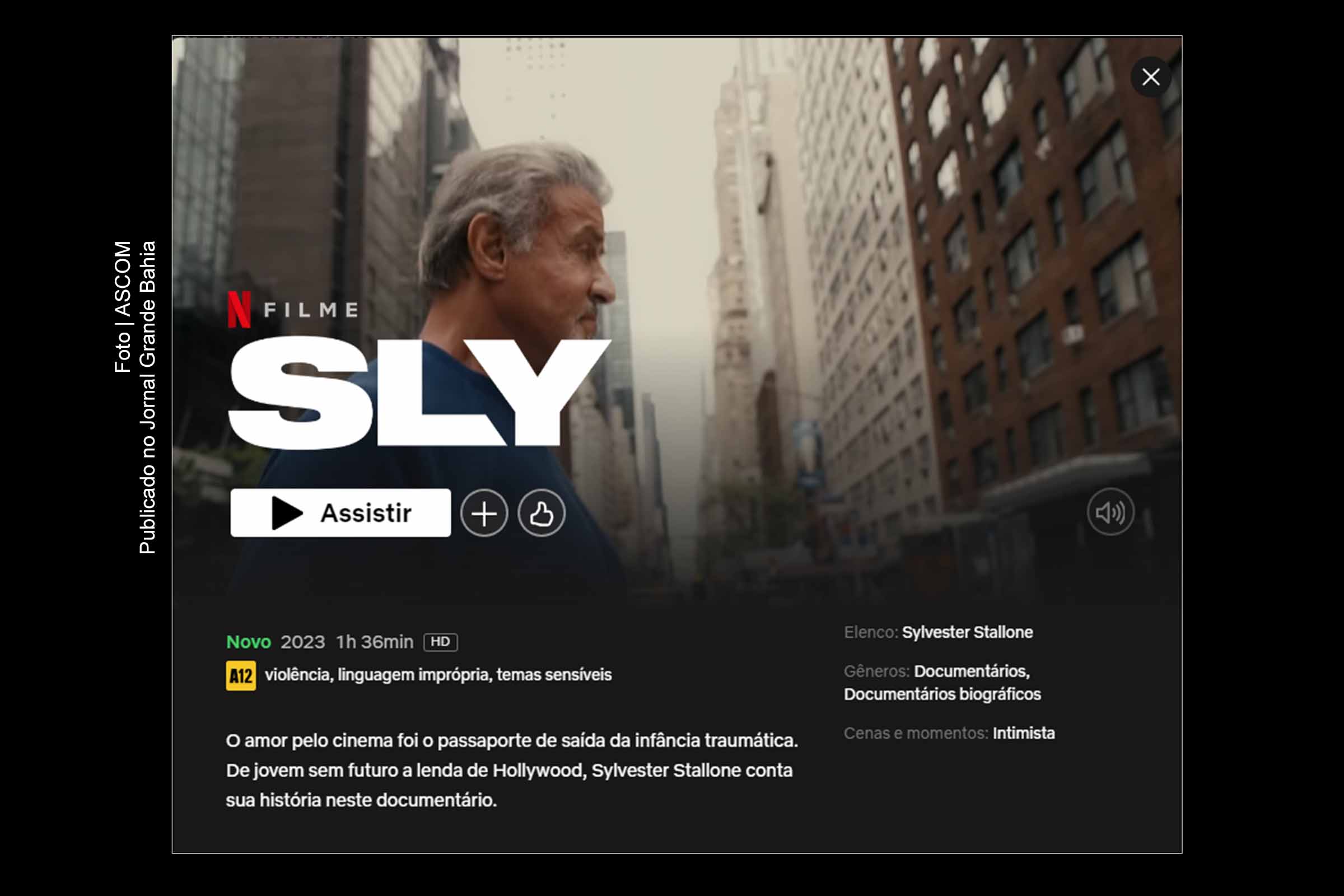 Sylvester Stallone, aclamado ator de ação, desvenda sua história e seus arrependimentos em um documentário revelador.