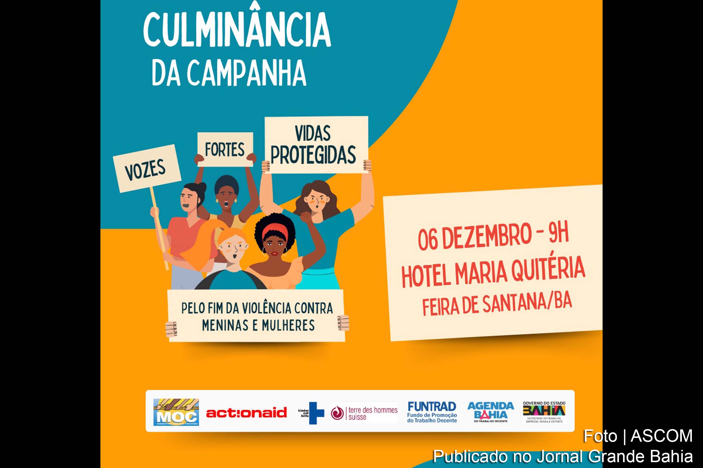 Movimento de Organização Comunitária celebra o encerramento da campanha "Vozes Fortes, Vidas Protegidas" em evento intermunicipal.