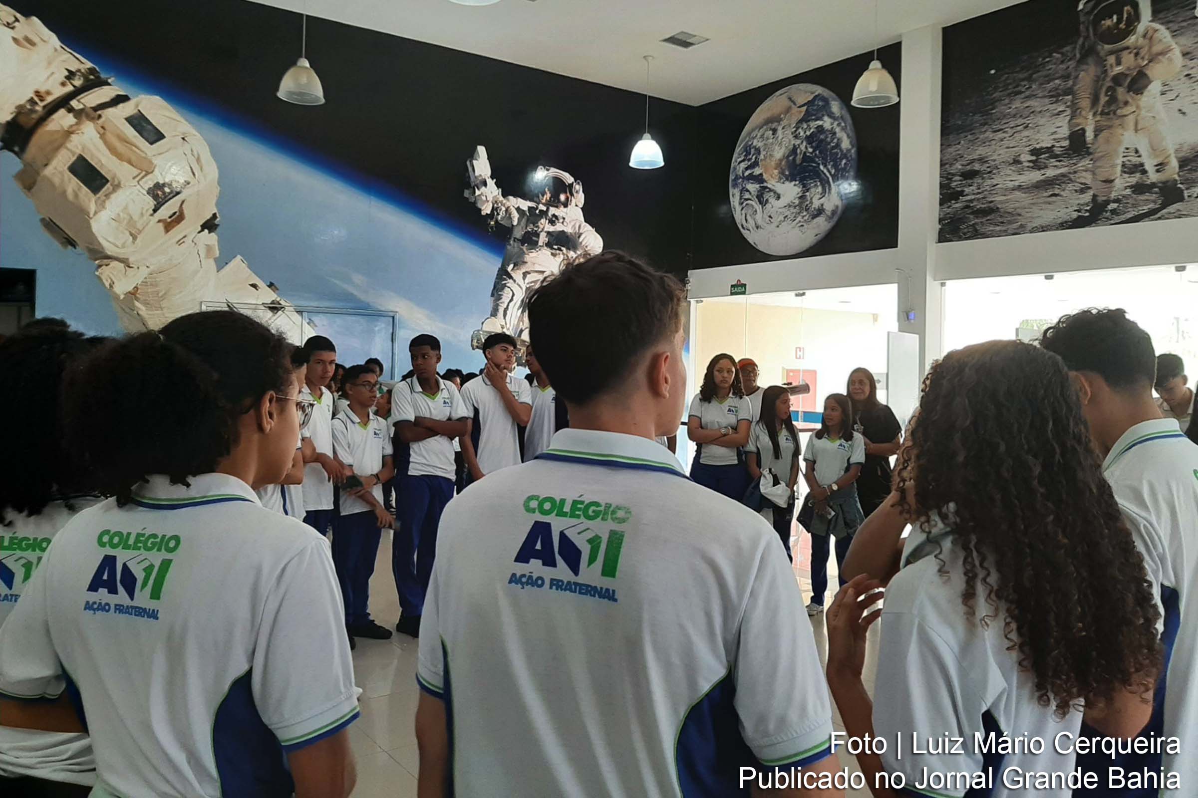 Alunos das escolas Municipais Edvaldo Brandão Correia e Escola Dr. Cley Andrade mergulham no universo do Museu Parque Dival da Silva Pitombo.