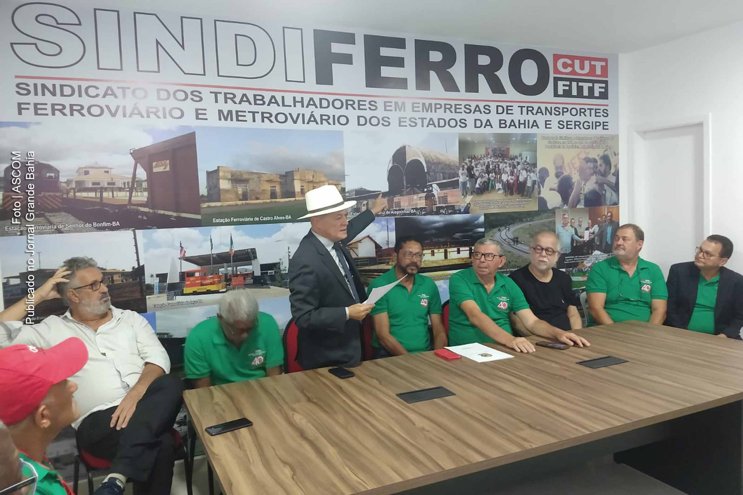 Ferroviários e Metroviários inauguram escritório de apoio do Sindiferro em Brasília