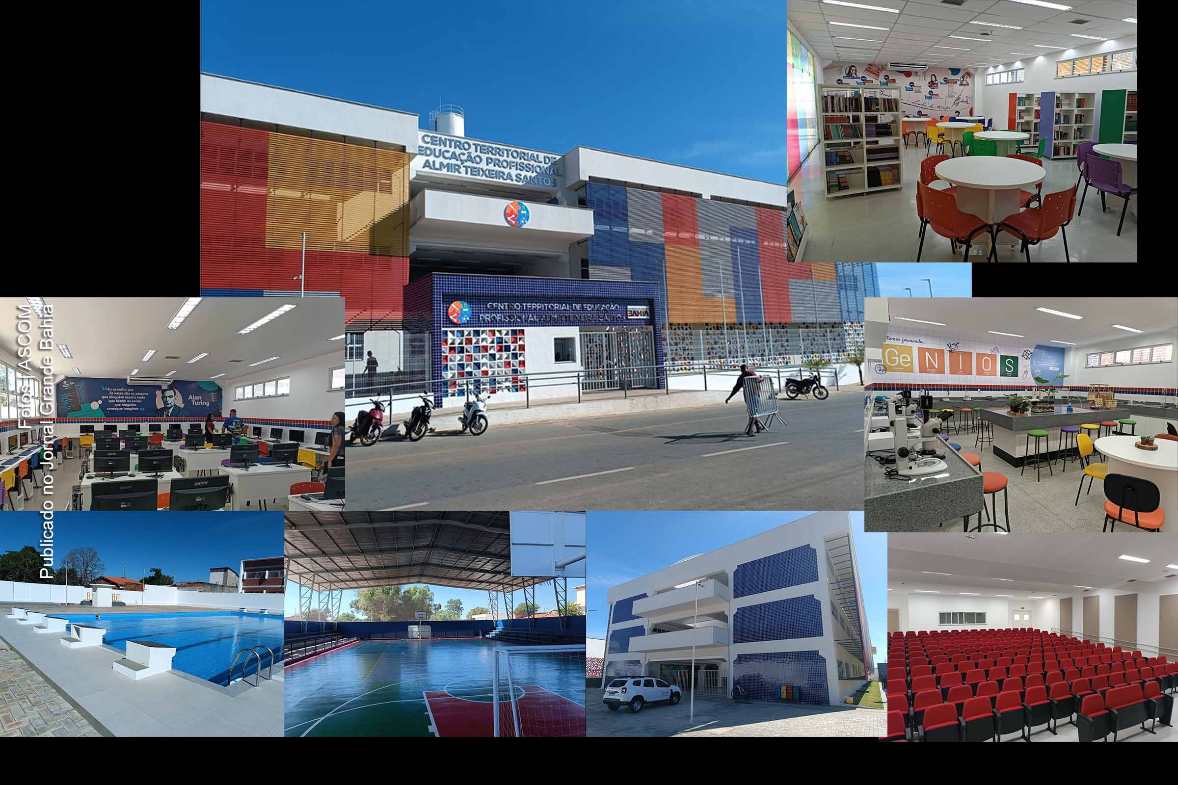 Infraestrutura da Escola de Tempo Integral de Formosa do Rio Preto.