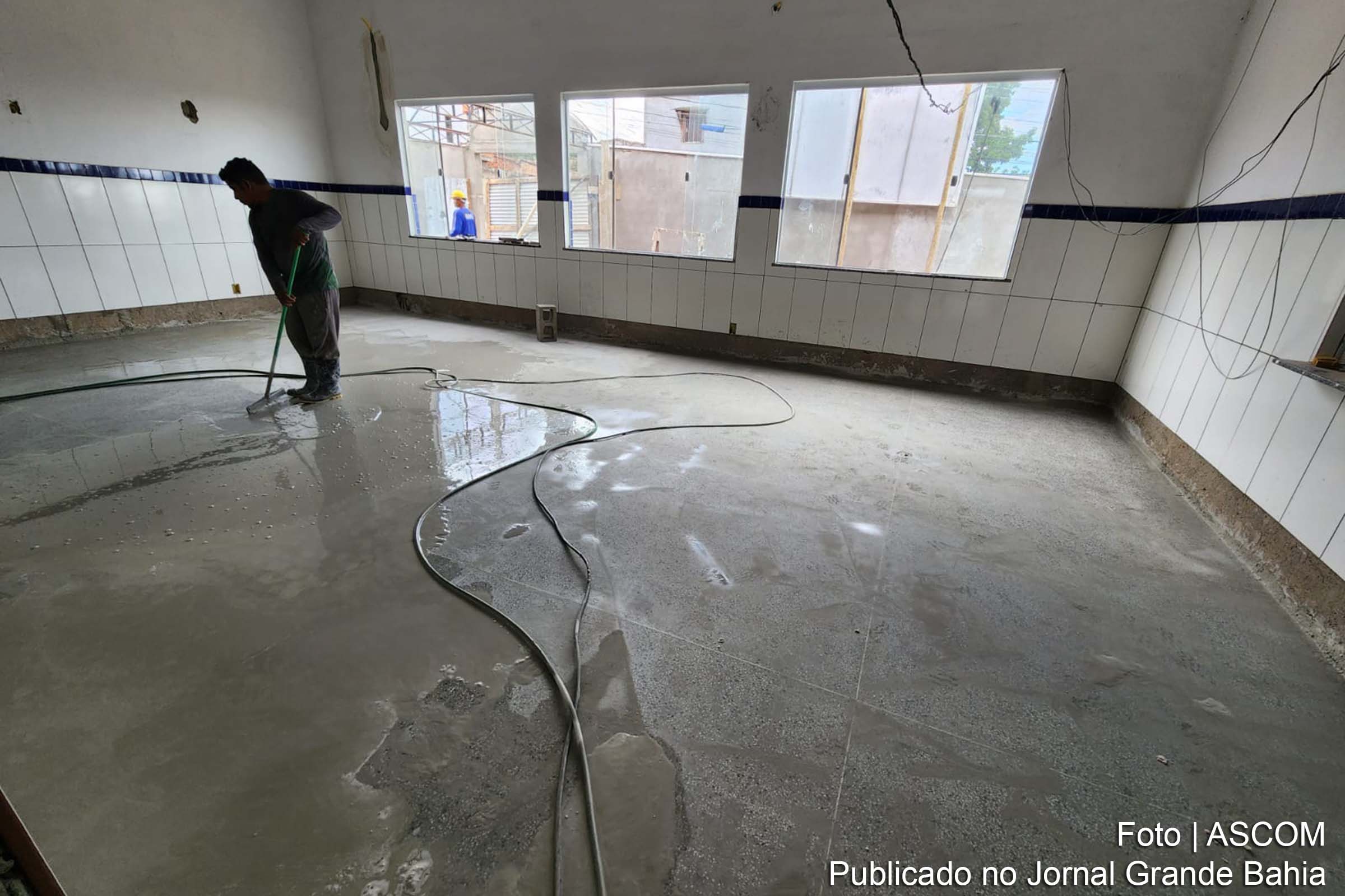Governo Municipal investe na infraestrutura educacional, ultrapassando 50% da construção do novo Centro de Educação Infantil no bairro Gabriela.
