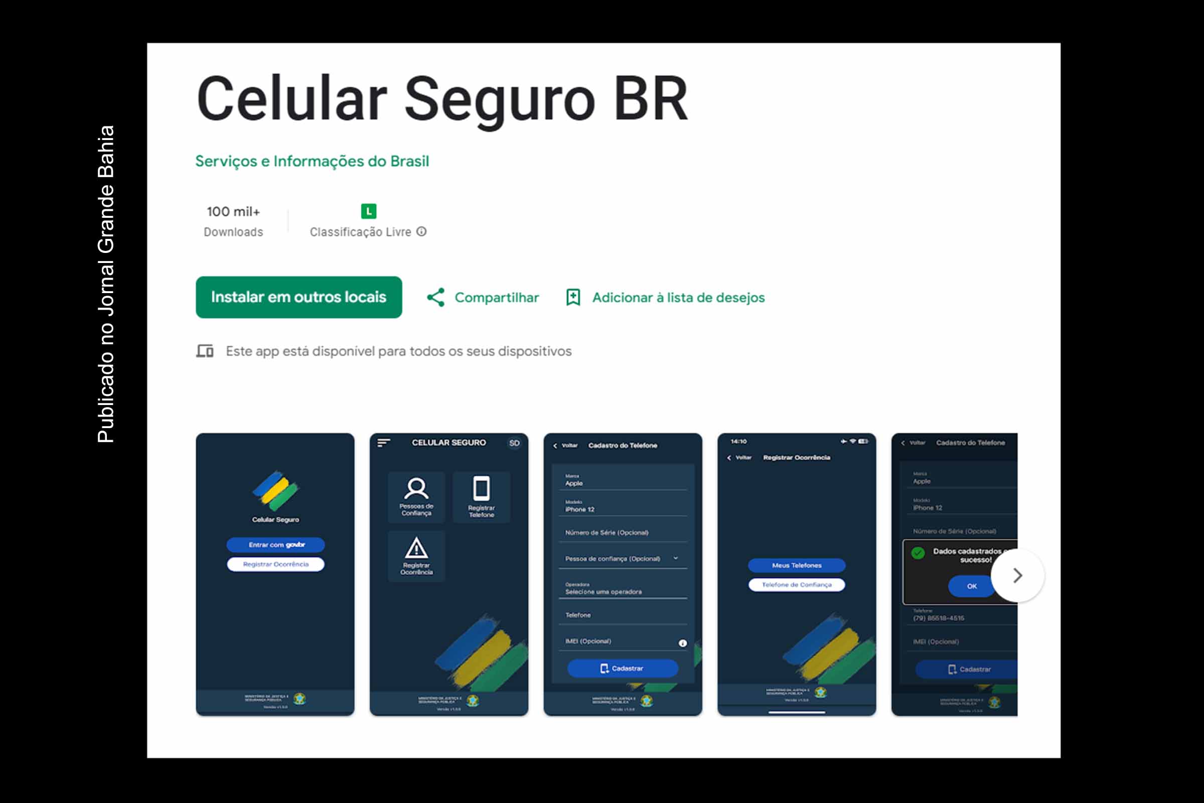 O aplicativo Celular Seguro oferece uma maneira eficaz de bloquear smartphones perdidos, roubados ou furtados, garantindo a segurança das contas e desestimulando a receptação.