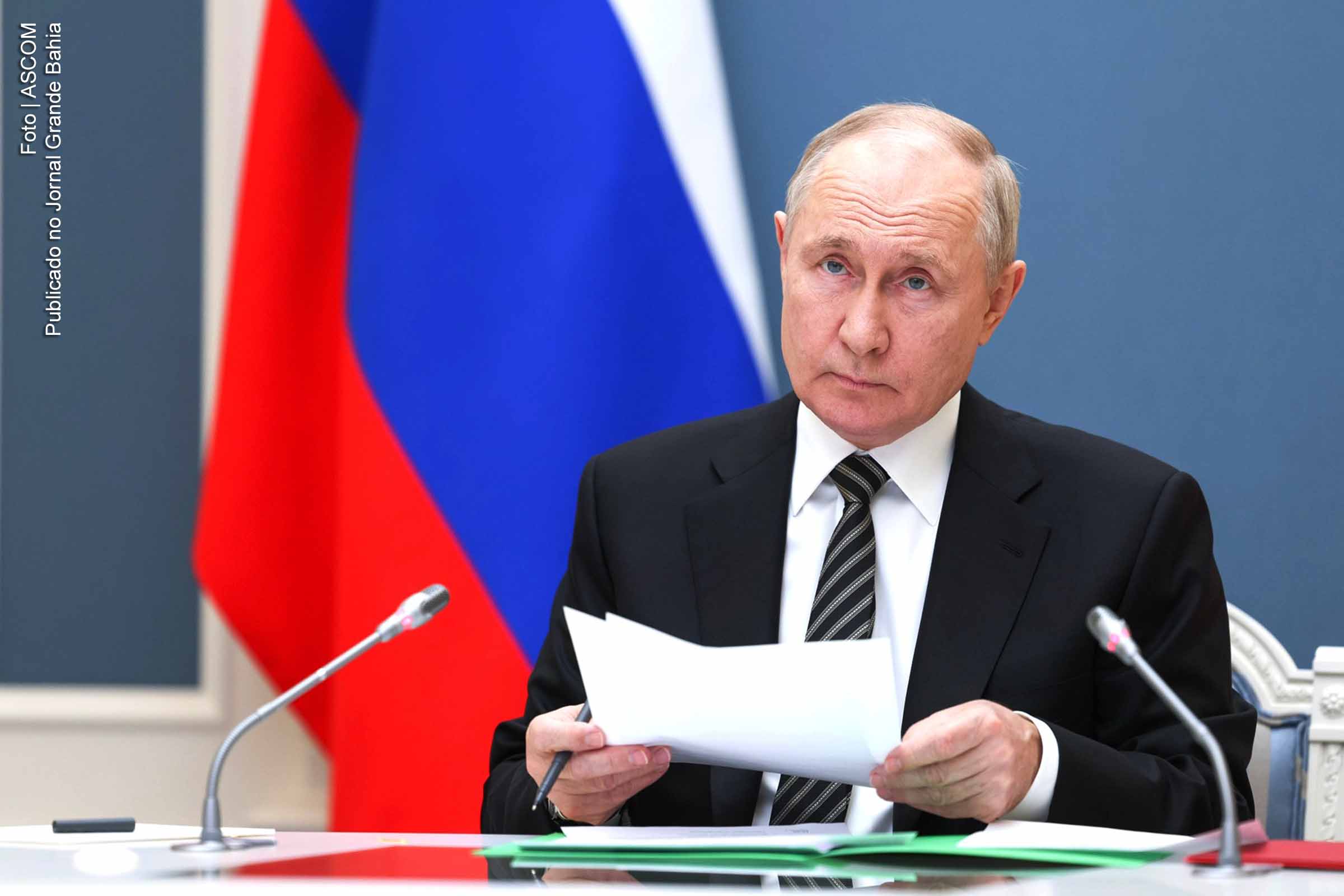 Ucrânia só terá paz quando Rússia alcançar objetivos, diz presidente Vladimir Putin