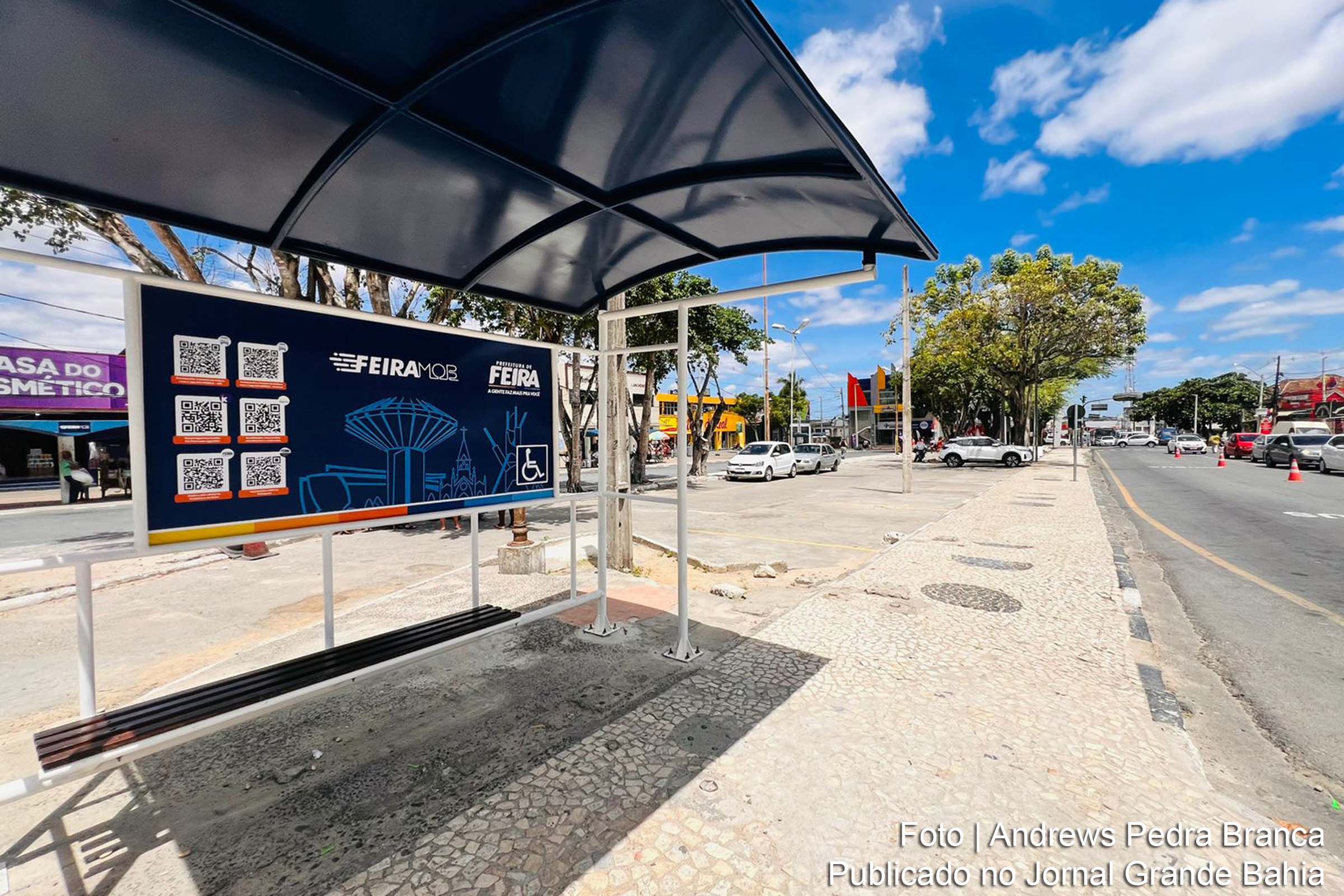 Novo abrigo no Terminal Integrado do Nordestino oferece praticidade aos usuários do transporte público.