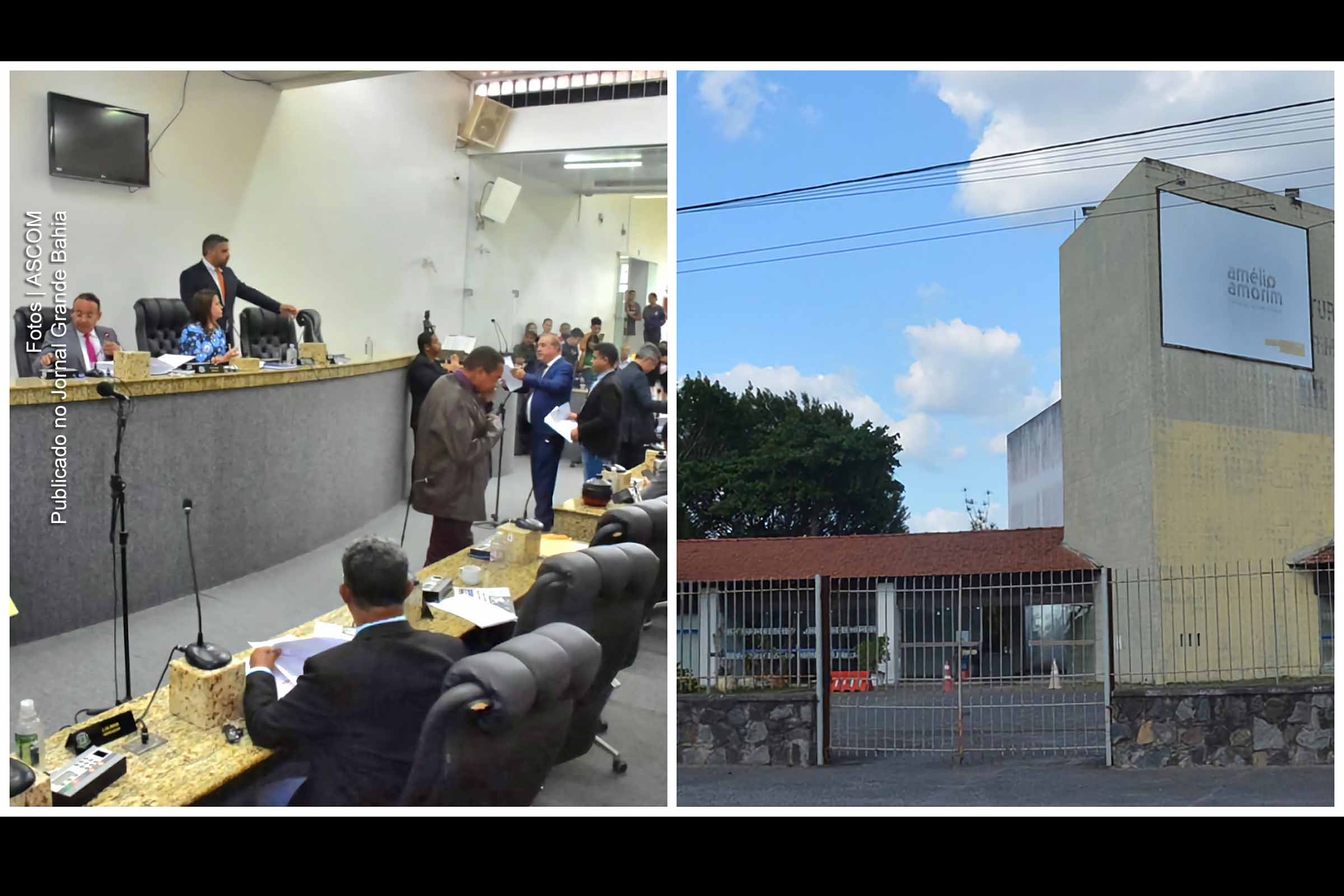 Câmara Municipal de Feira de Santana realiza sessão inaugural de 2024 no Centro de Cultura Amélio Amorim devido a reformas na sede.