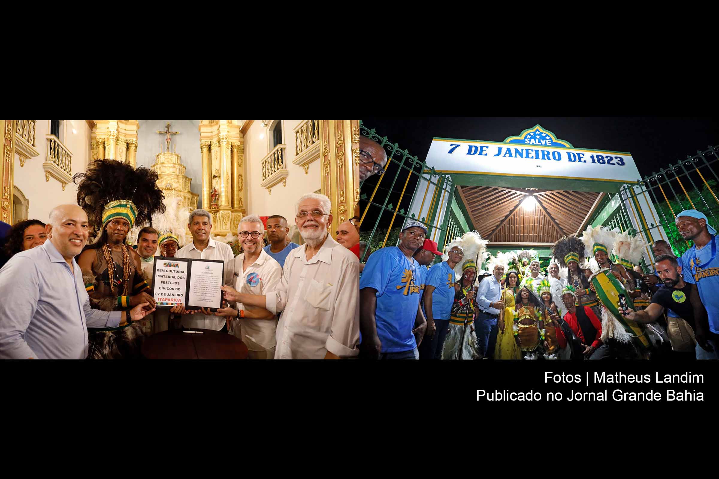 Itaparica celebra independência com Patrimônio Cultural Imaterial e resgate histórico; Governador Jerônimo Rodrigues participa dos festejos