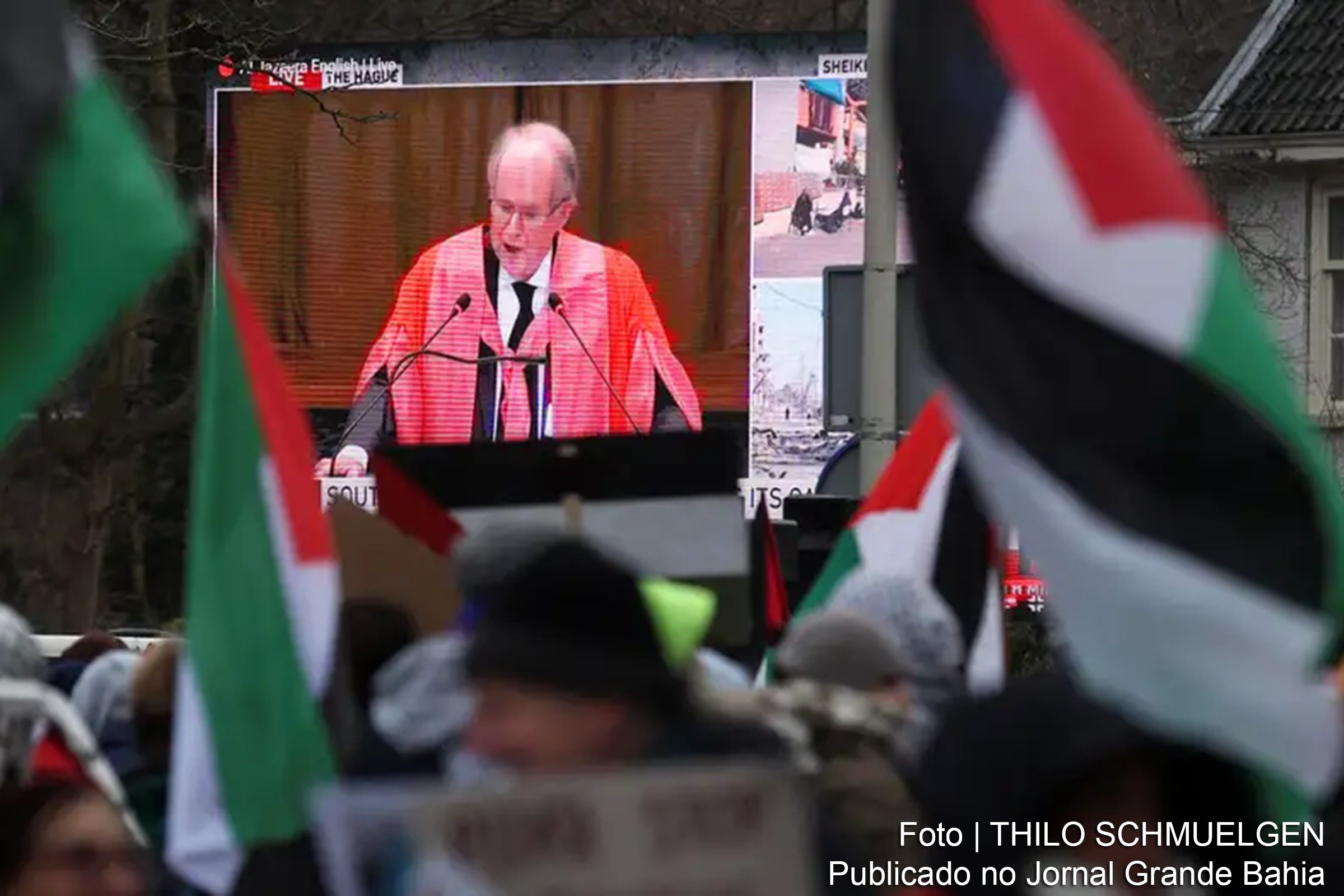 A Corte Internacional de Justiça (CIJ) avalia ação apresentada pela África do Sul acusando Israel de genocídio na Faixa de Gaza.