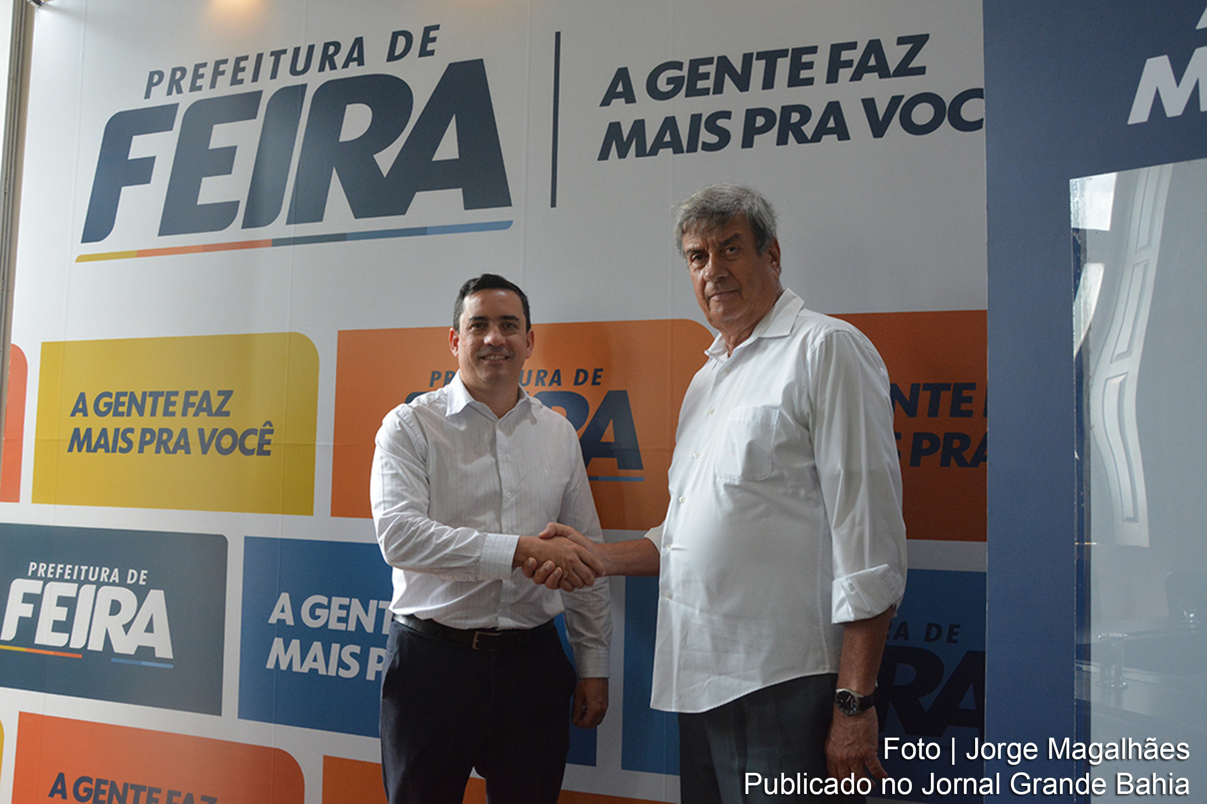 O prefeito Colbert Martins Filho recebeu Thiago Guth, o recém-empossado diretor-presidente da Coelba, em uma visita protocolar no gabinete da Prefeitura.