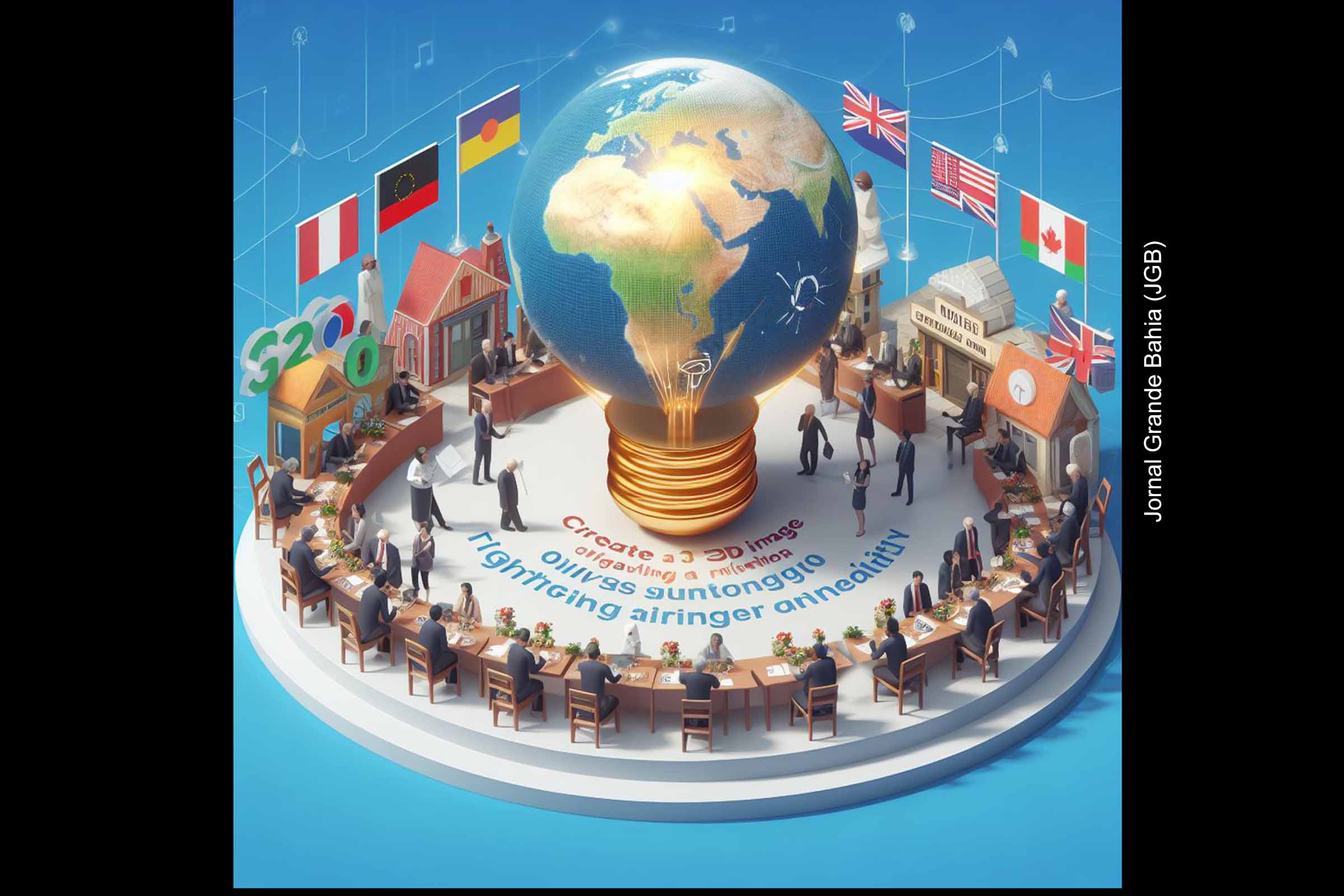 Sob a presidência temporária do Brasil, reunião do G20 busca um comunicado mais breve, concentrando-se na luta contra a fome e desigualdade.