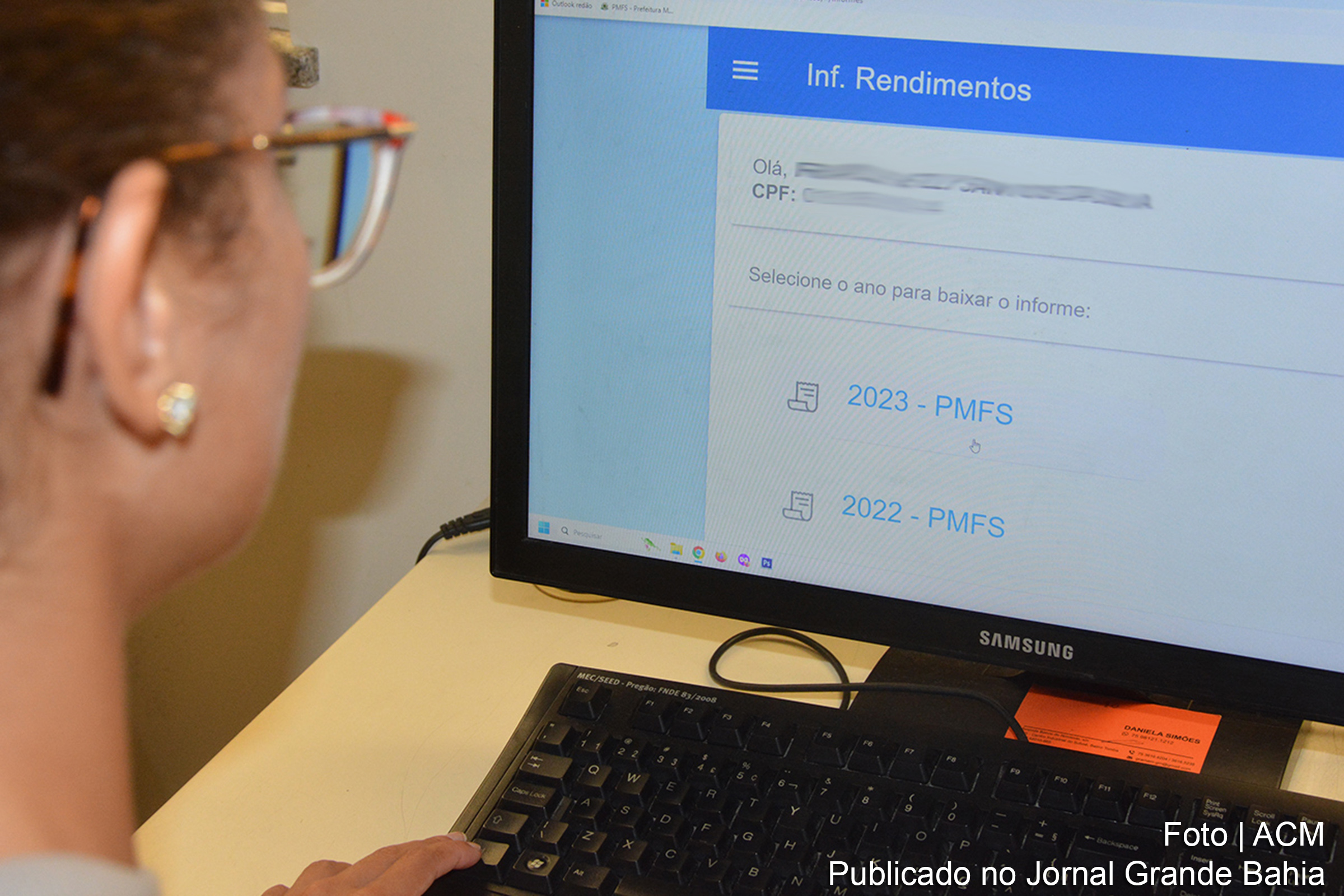 Informe de Rendimentos já está disponível para emissão no Portal do Servidor.
