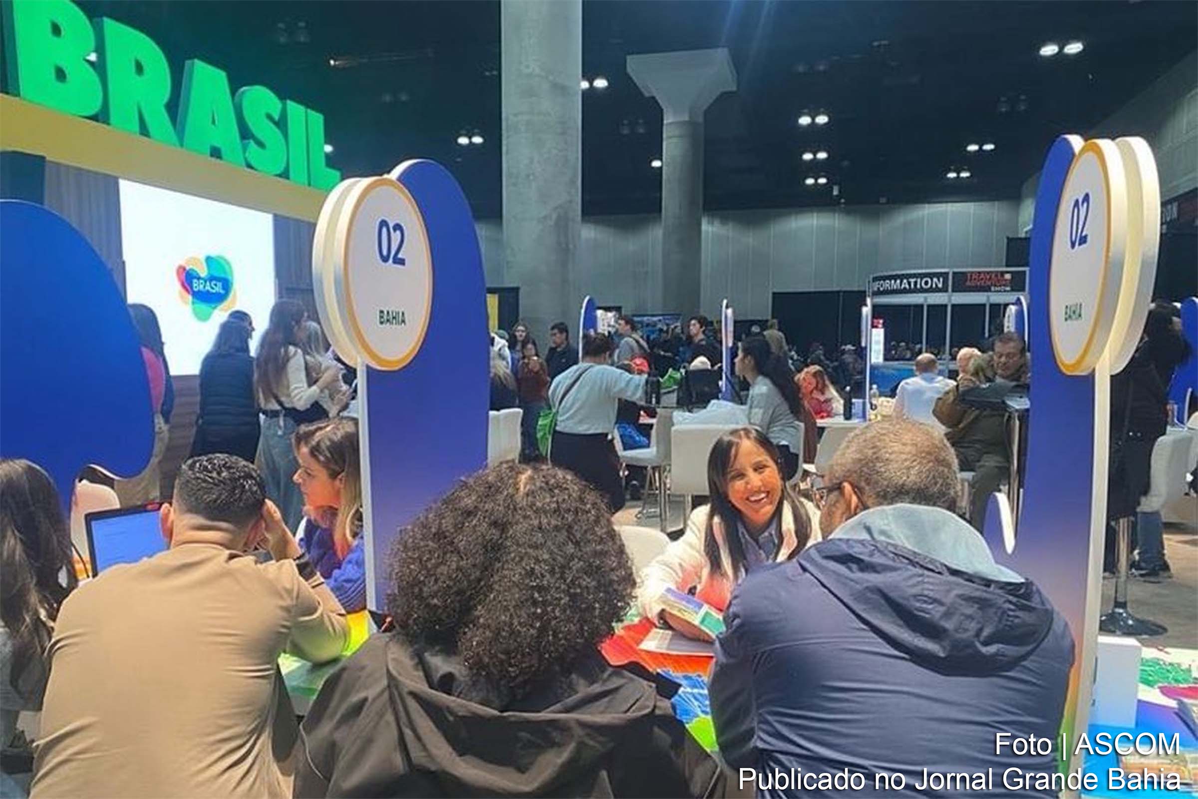A Secretaria de Turismo da Bahia apresenta suas 13 zonas turísticas na feira Travel & Adventure Show, em Los Angeles.