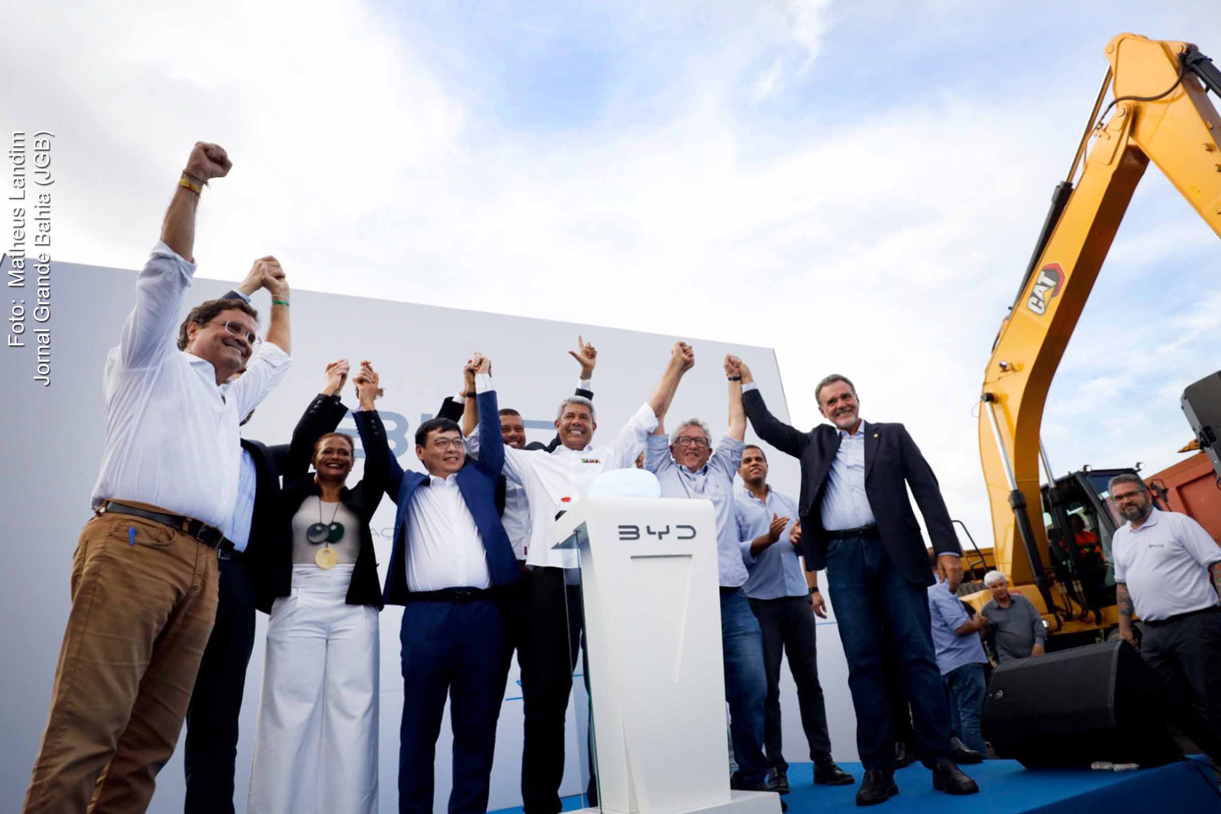 Gigante chinesa BYD dá início à construção de polo industrial para produção de veículos elétricos em Camaçari.