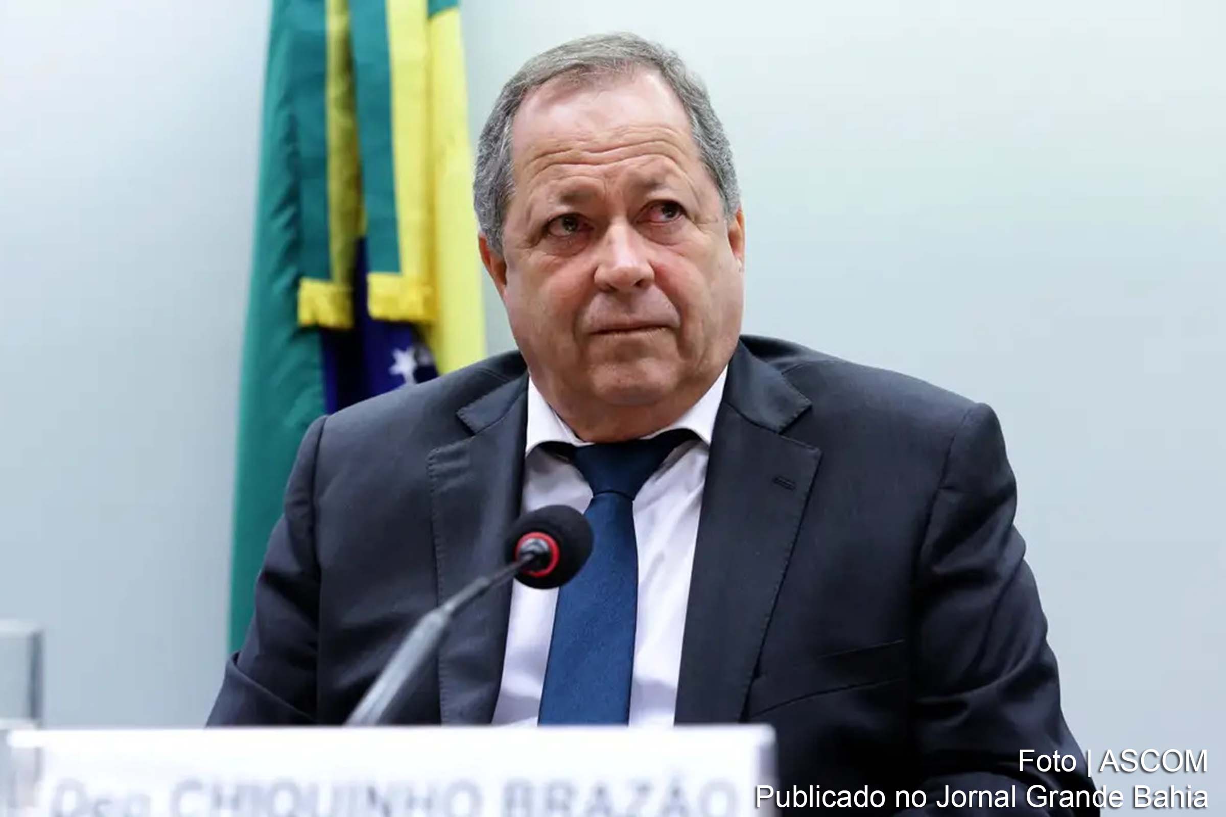 Deputado federal Chiquinho Brazão se pronuncia durante reunião da CCJ sobre sua prisão preventiva.