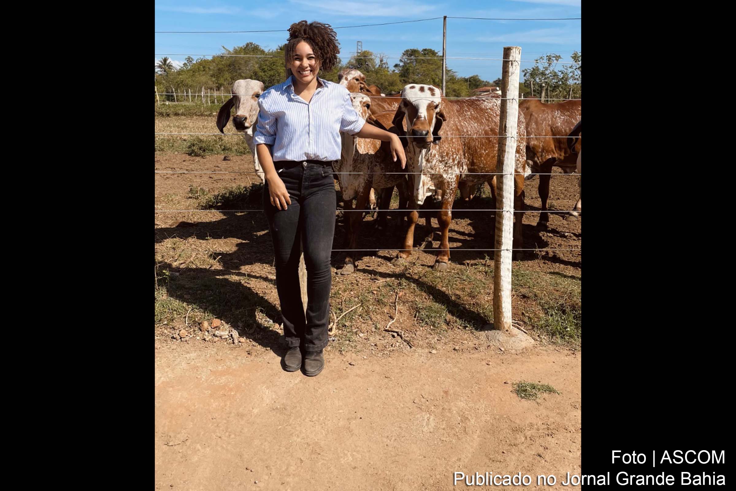 Luana Stephanie da Silva representa o Instituto Federal Baiano na etapa nacional da Olimpíada Brasileira de Zootecnia.