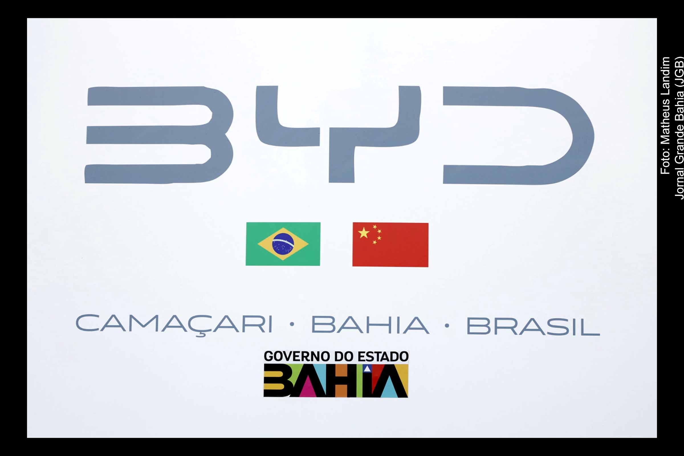 A primeira fábrica da BYD no Brasil será construída em Camaçari, Bahia.