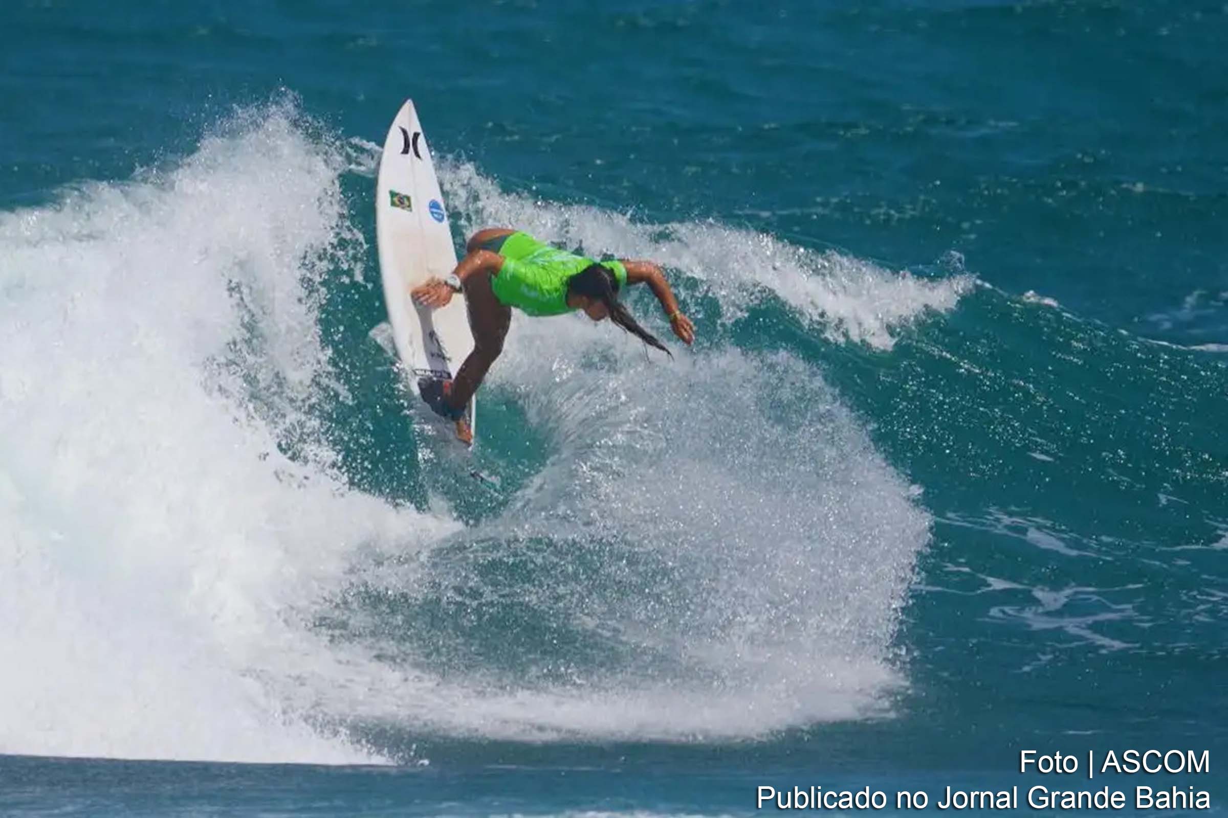 Tainá Henckel conquista vaga olímpica no surfe feminino para Paris 2024 nos Jogos Mundiais de Surfe ISA Games.