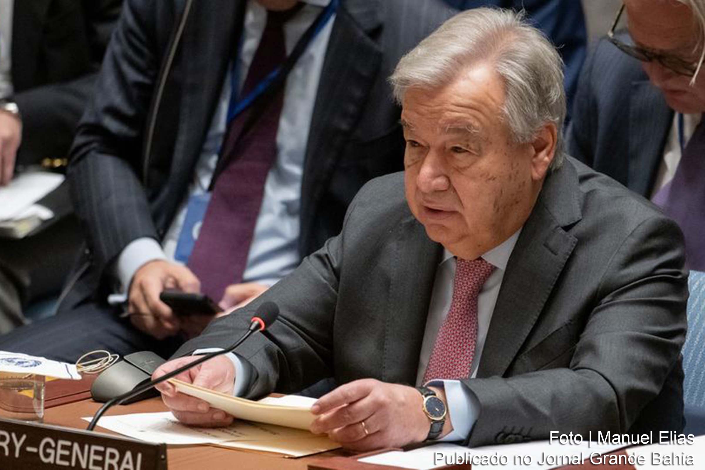 Secretário-geral da ONU, António Guterres, alerta para a gravidade da situação no Oriente Médio durante sessão do Conselho de Segurança.