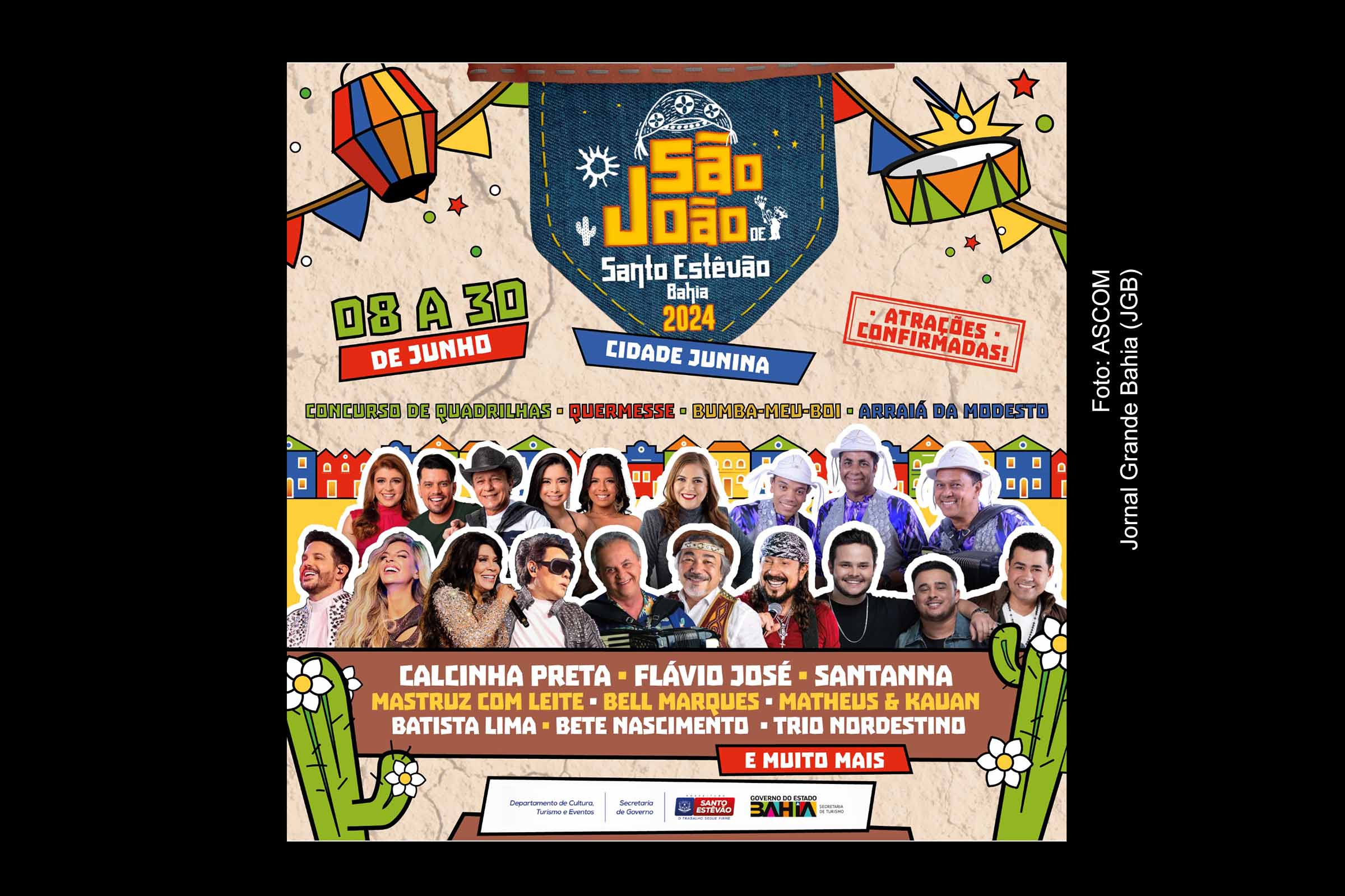 Os Festejos Juninos de Santo Estêvão prometem agitar a cidade com uma programação repleta de atrações culturais e shows musicais.