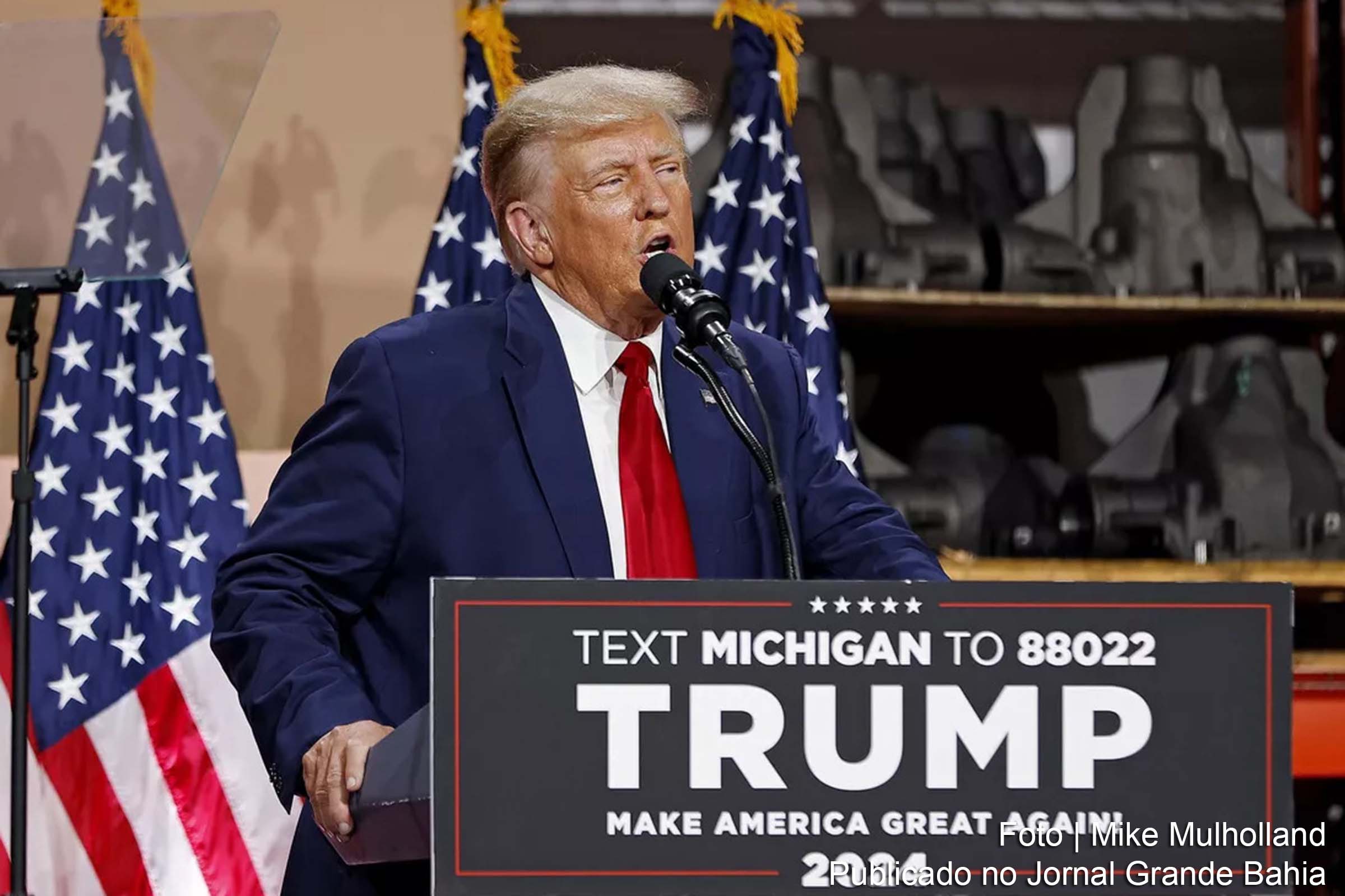 Donald Trump adverte sobre possível desencadeamento da Terceira Guerra Mundial por parte de Joe Biden