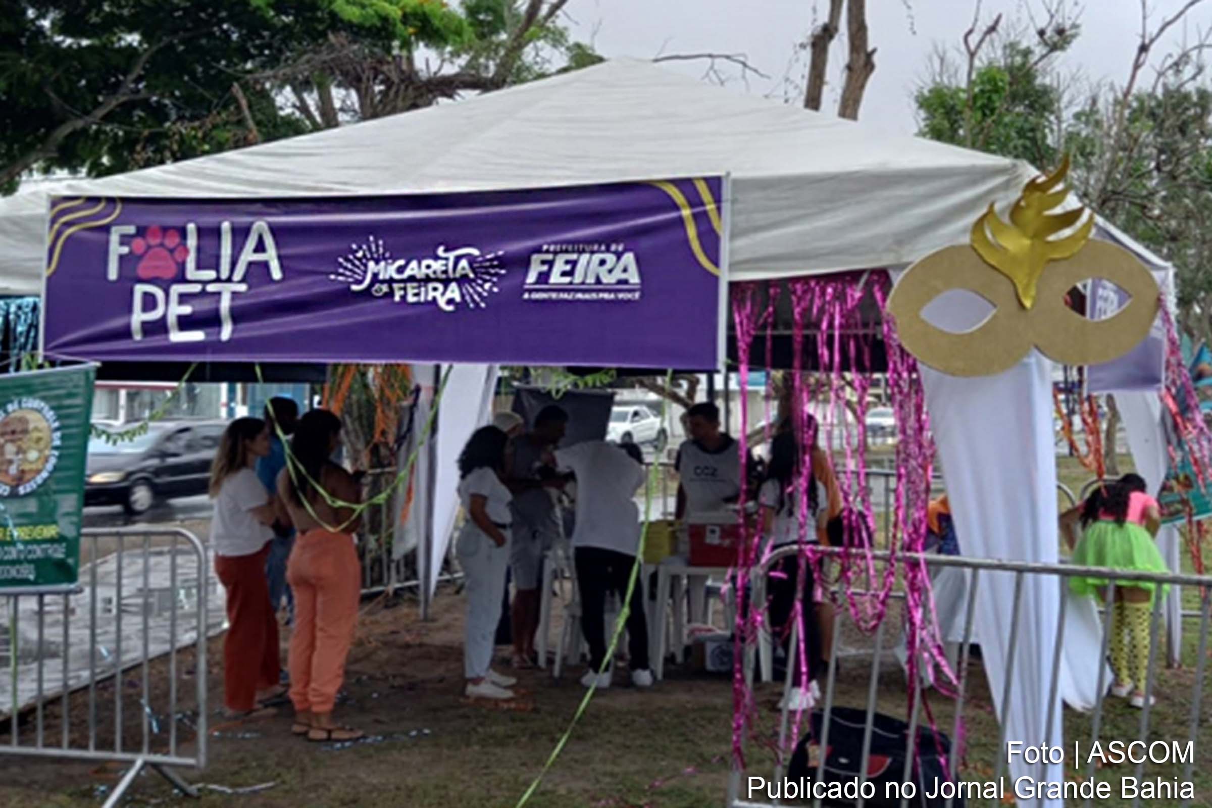 O Pet Folia oferece diversão para crianças, adultos e seus pets durante a Micareta de Feira de Santana.