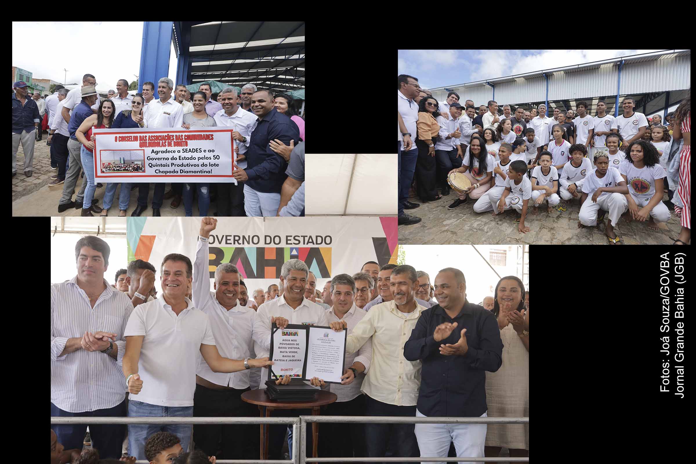 Governador Jerônimo Rodrigues entregou obras e autorizou convênios com a Prefeitura de Bonito.