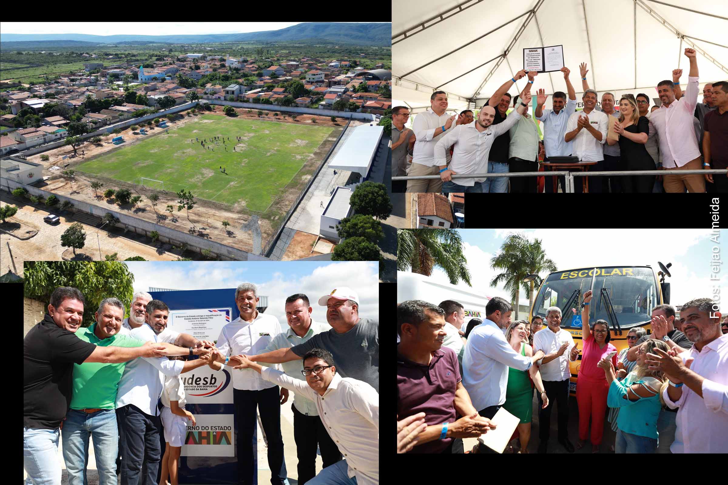 O Estádio Municipal Antônio Salomão Filho, em Cordeiros, Bahia, recebeu uma reforma esperada há muito tempo, proporcionando um espaço adequado para o desenvolvimento esportivo da comunidade, disse governador Jerônimo Rodrigues.