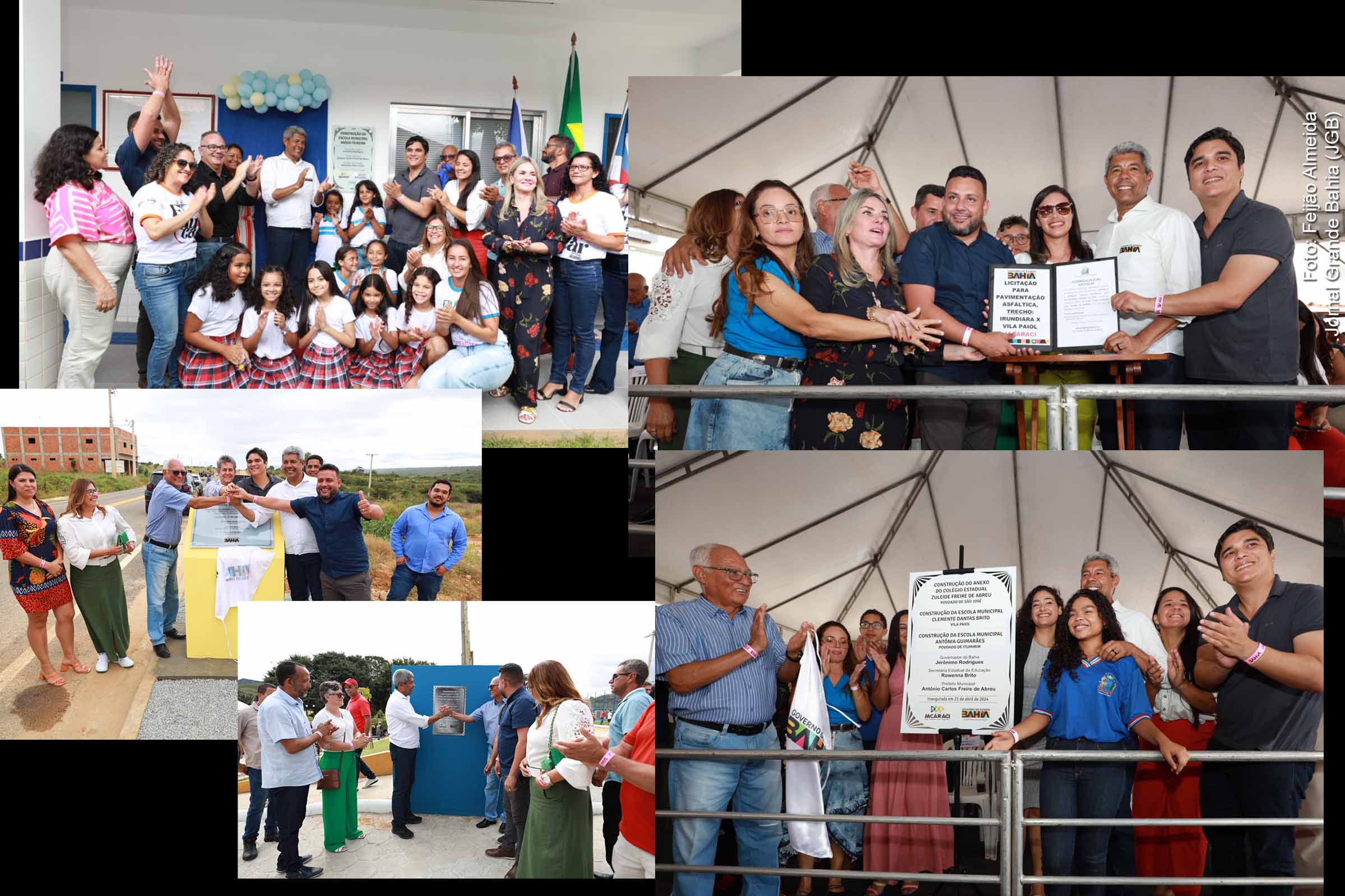 Governador Jerônimo Rodrigues durante inauguração da estrada que beneficiará moradores de Jacaraci e região.