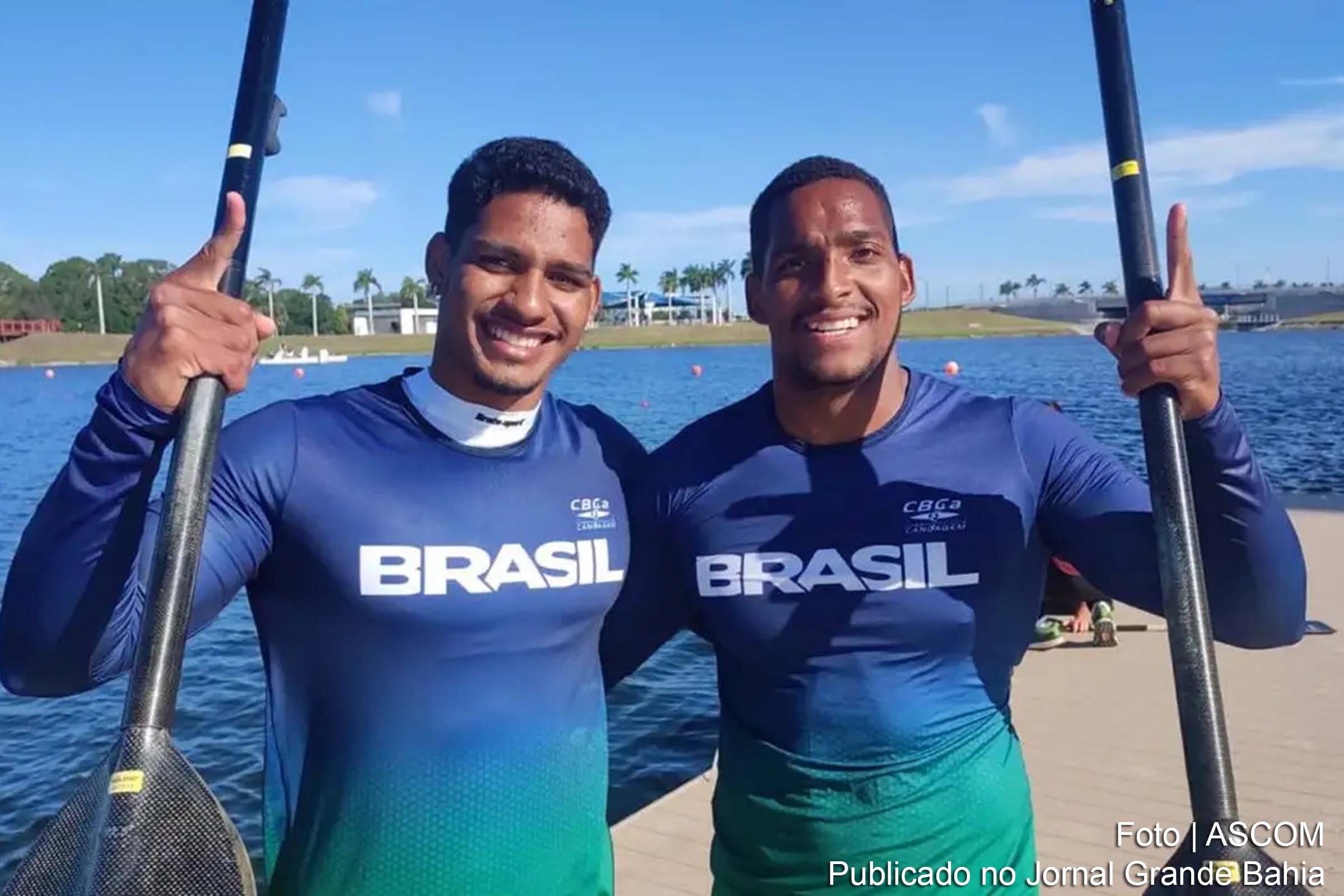 Jacky Godmann e Filipe Vieira vencem prova do C2 500 metros e asseguram lugar nos Jogos Olímpicos de Paris.