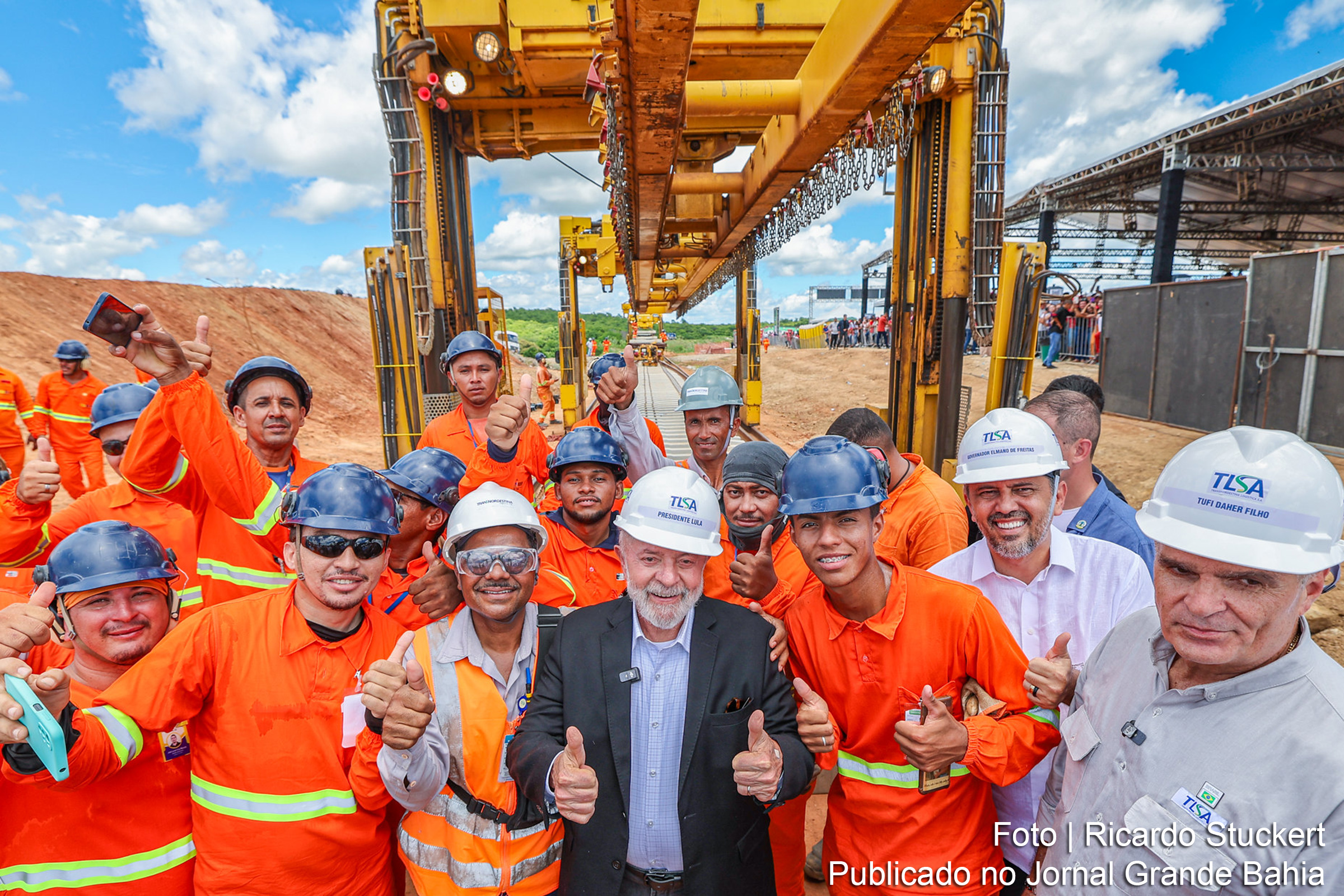 Presidente Lula destaca relevância econômica da Ferrovia Transnordestina durante visita