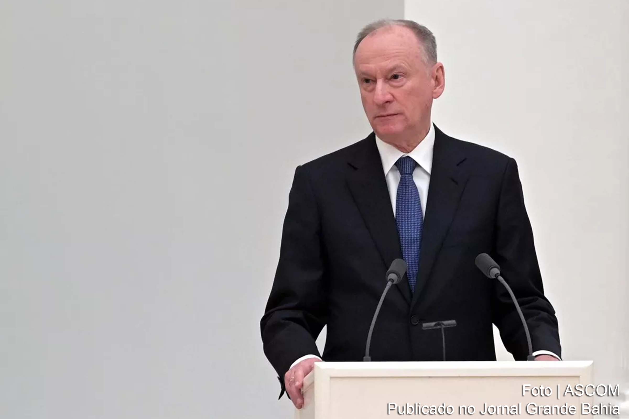 Secretário do Conselho de Segurança russo, Nikolai Patrushev, acusa a OTAN de intensificar sua presença militar nas fronteiras russas.