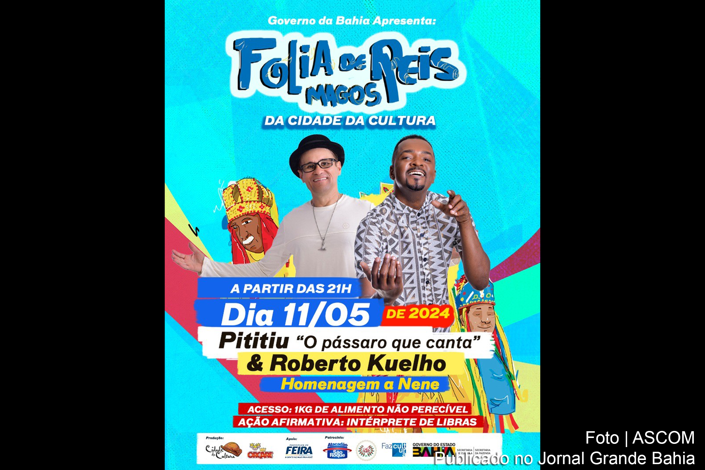 Roberto Kuelho e Pititiu animam Folia de Reis em Feira de Santana