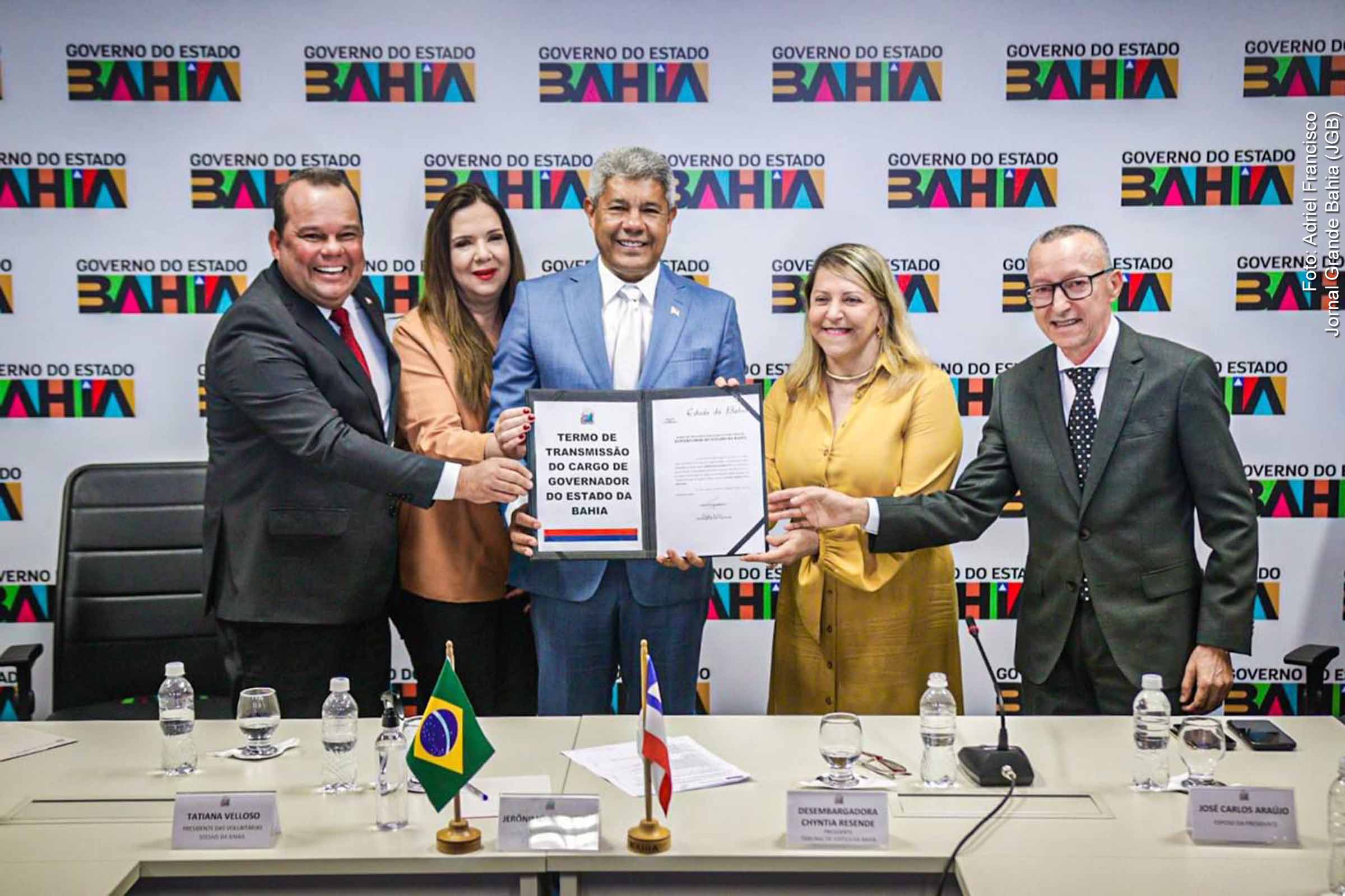 Desembargadora Cynthia Resende é empossada como governadora interina da Bahia em cerimônia no COI, em Salvador.