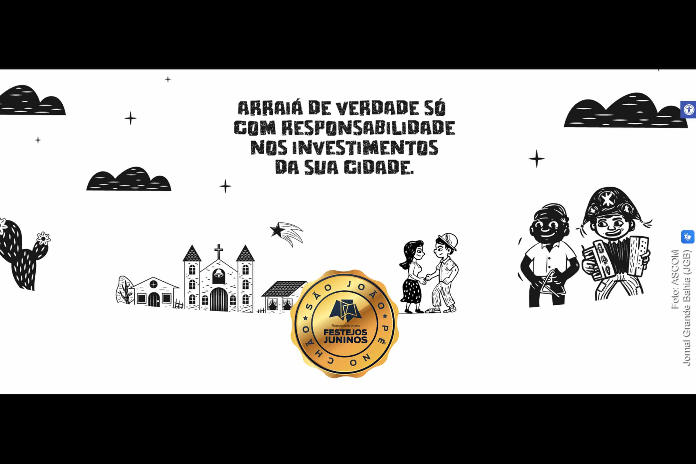 Painel dos Festejos Juninos da Bahia.