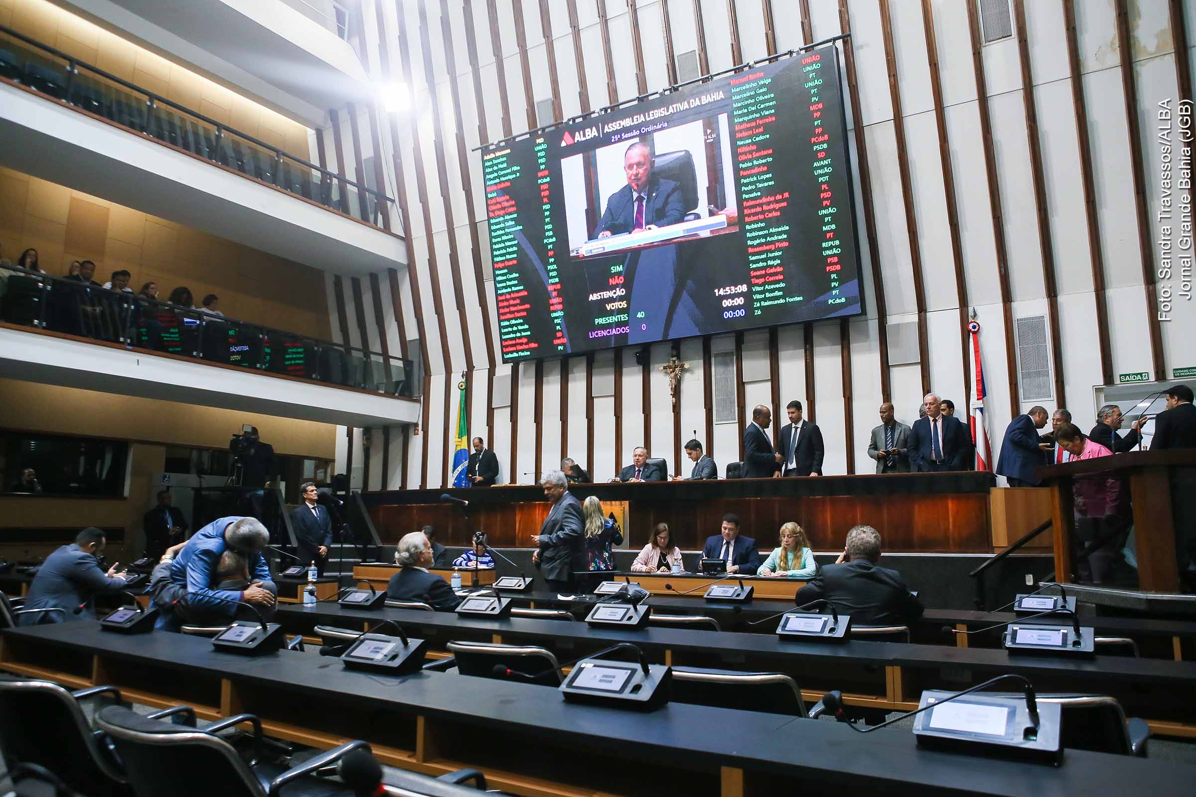 Sessão plenária da Assembleia Legislativa da Bahia.