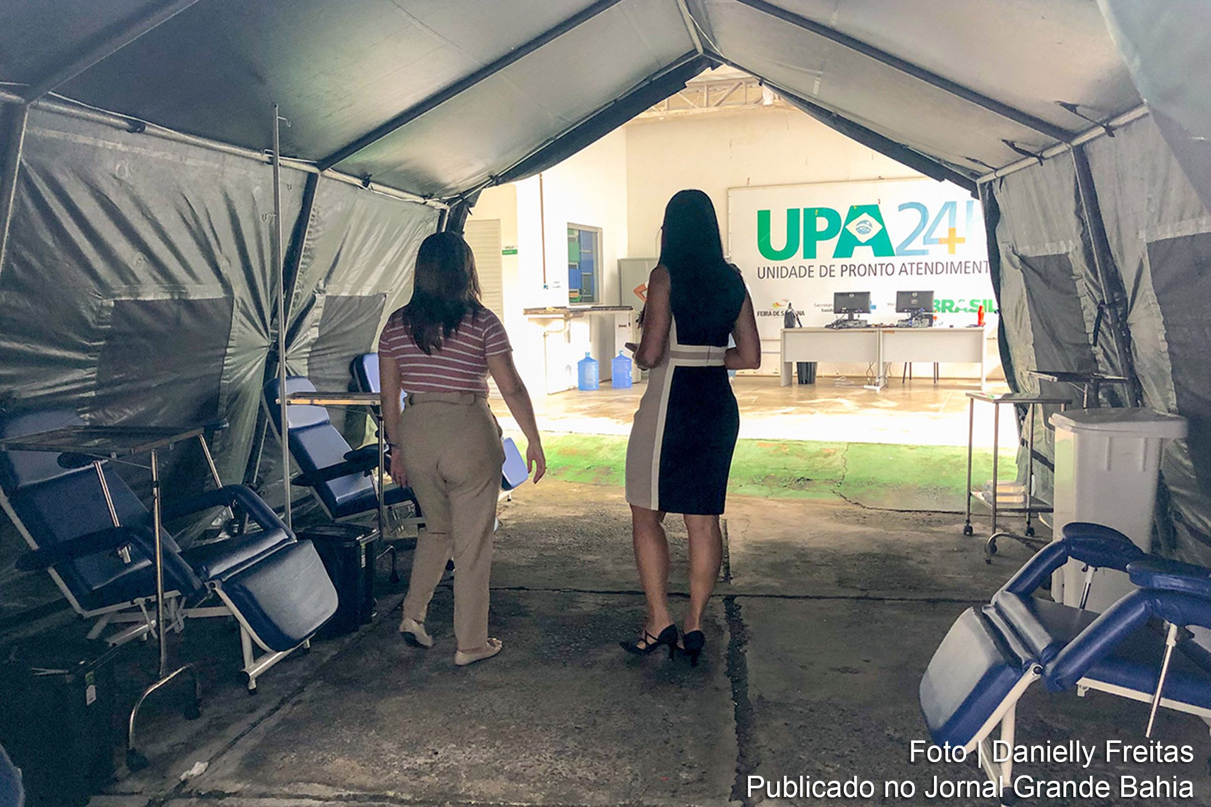 Tenda de Hidratação é inaugurada na UPA Mangabeira para atender pacientes com suspeita ou confirmação de dengue.