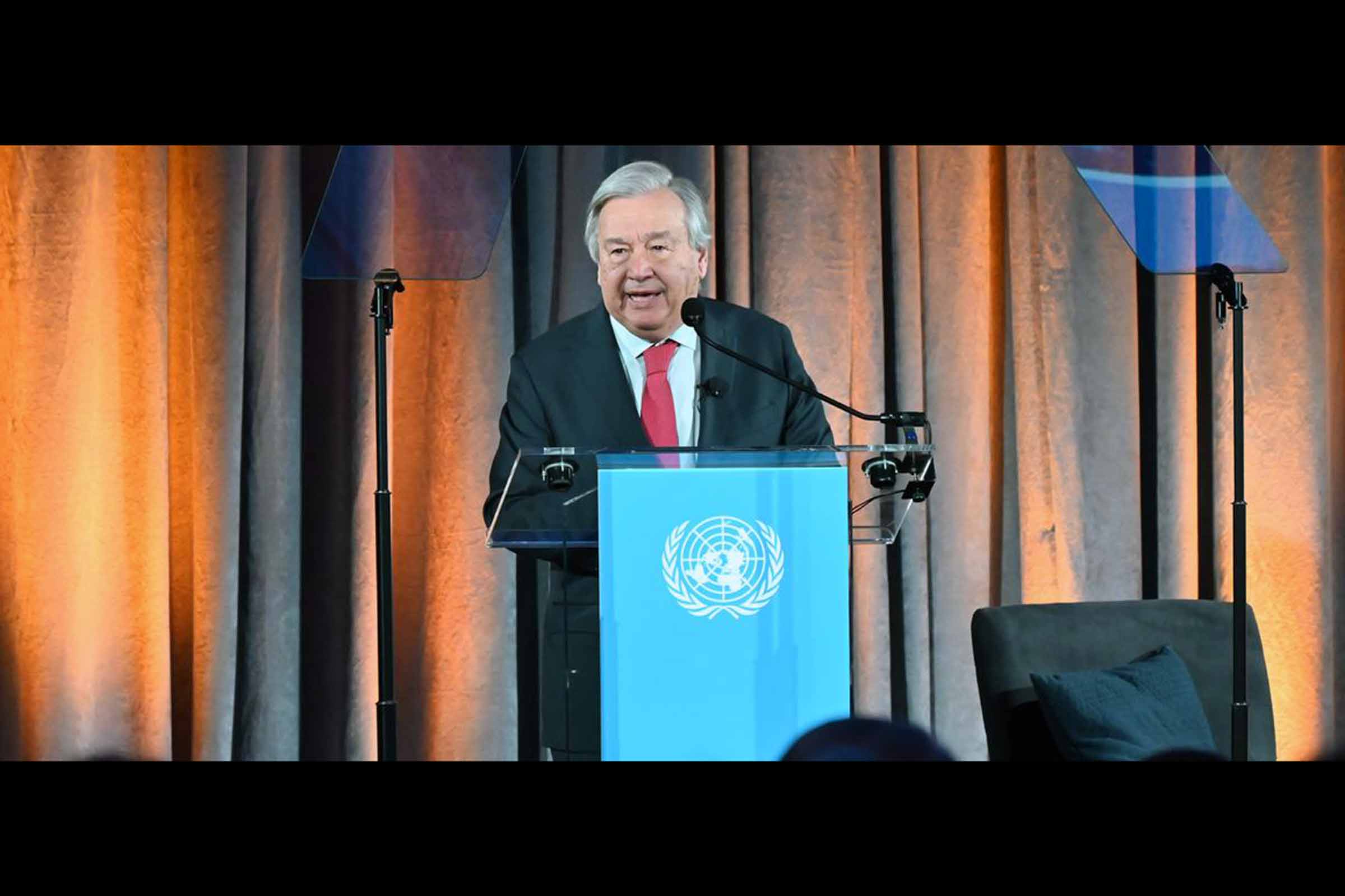 Discurso do secretário-geral da ONU, António Guterres, para o Dia Mundial do Meio Ambiente, entregue no Museu Histórico Nacional em Nova Iorque no dia 5 de junho de 2024.