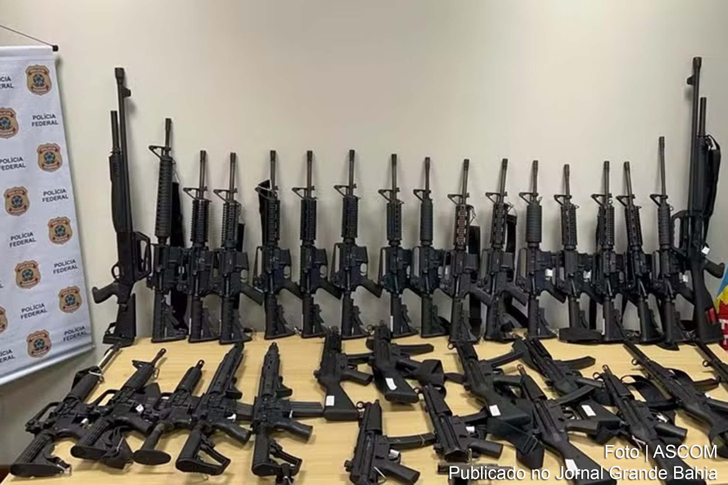 Órgãos federais apreendem 363 armas de fogo na Bahia em 16 meses