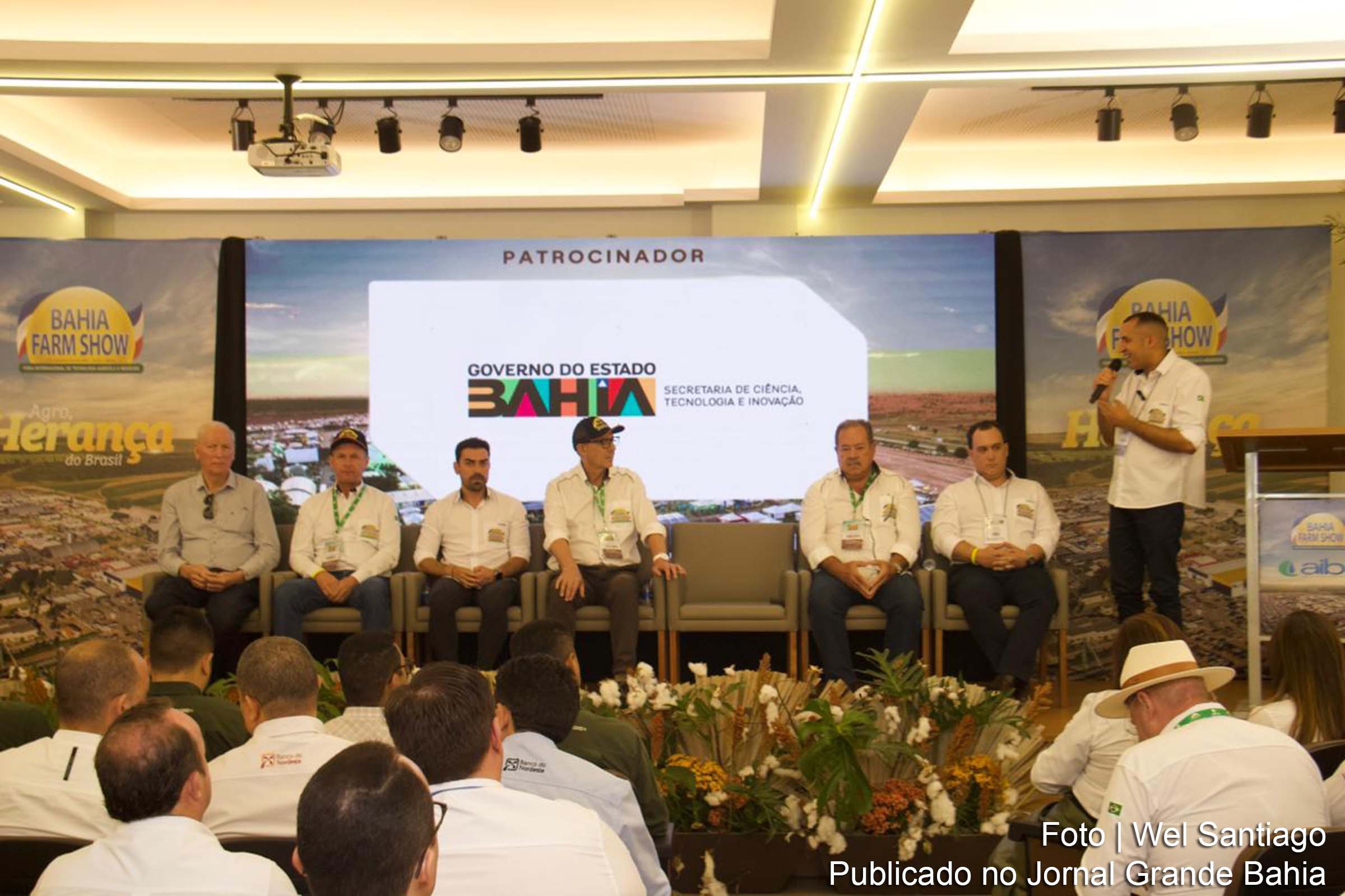 Secretário Wallison Tum ressalta o compromisso do Governo da Bahia com o desenvolvimento agropecuário durante a abertura da 18ª edição da Bahia Farm Show.