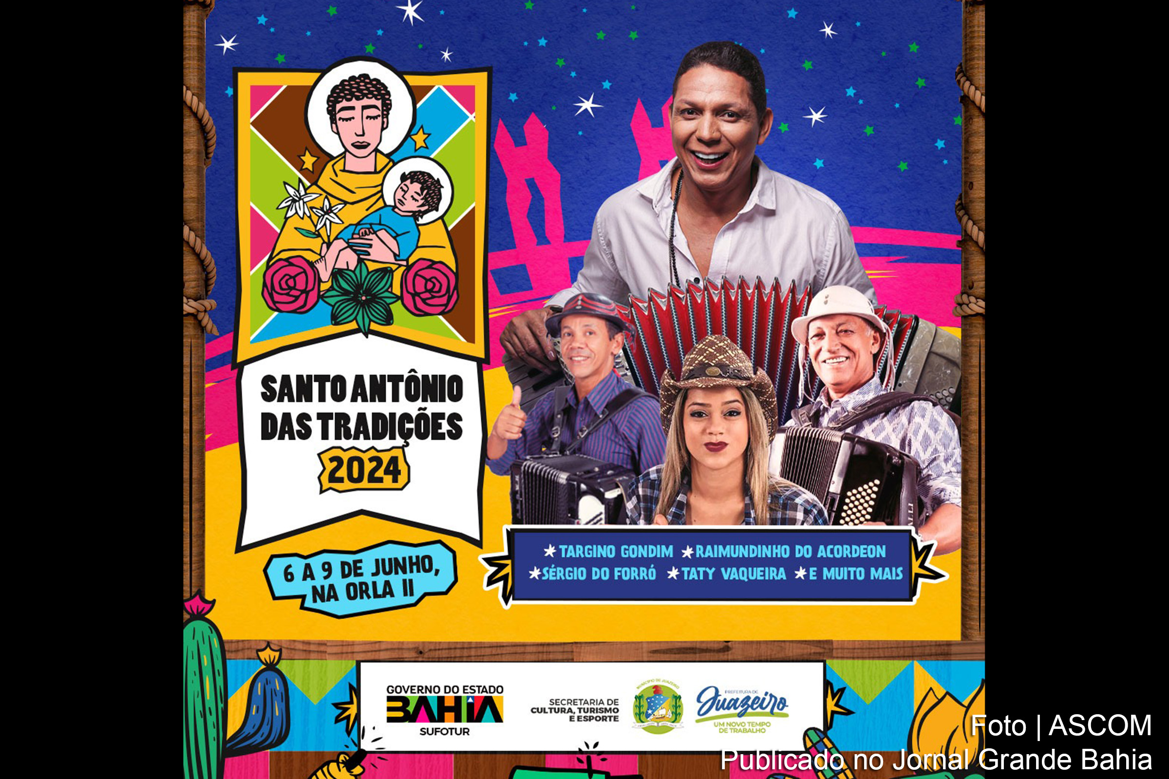 A terceira edição da festa junina promovida pela Prefeitura de Juazeiro promete agitar a Orla II com muito forró e atrações locais e nacionais.