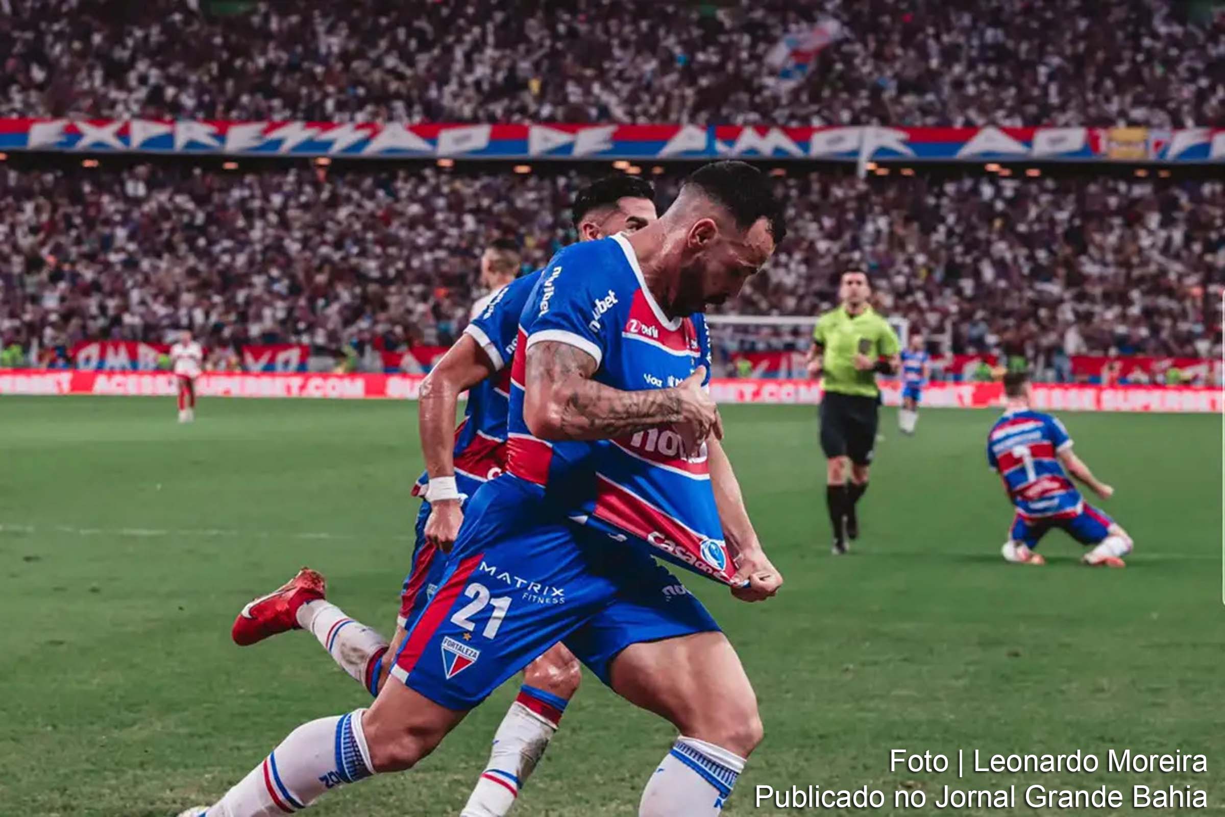 Fortaleza vence CRB por 2 a 0 na Arena Castelão, no primeiro jogo da final da Copa do Nordeste.