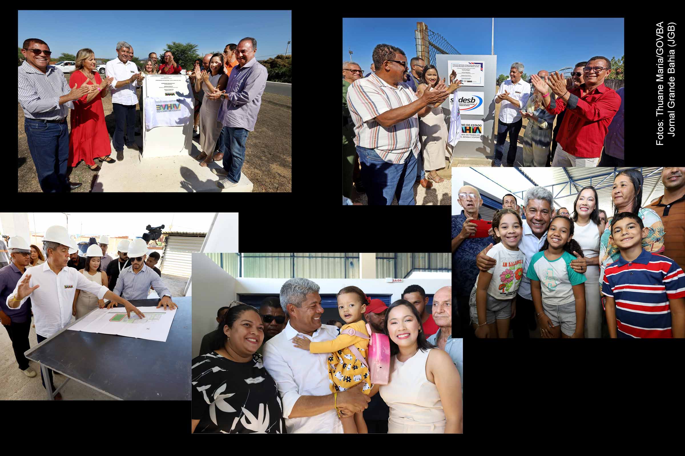 Governador Jerônimo Rodrigues entrega de trecho recuperado da Rodovia BA-026, Mercado Municipal modernizado e ampliado, praças renovadas, sistema de abastecimento de água, iluminação do Estádio Municipal e nova ambulância, em Contendas do Sincorá.