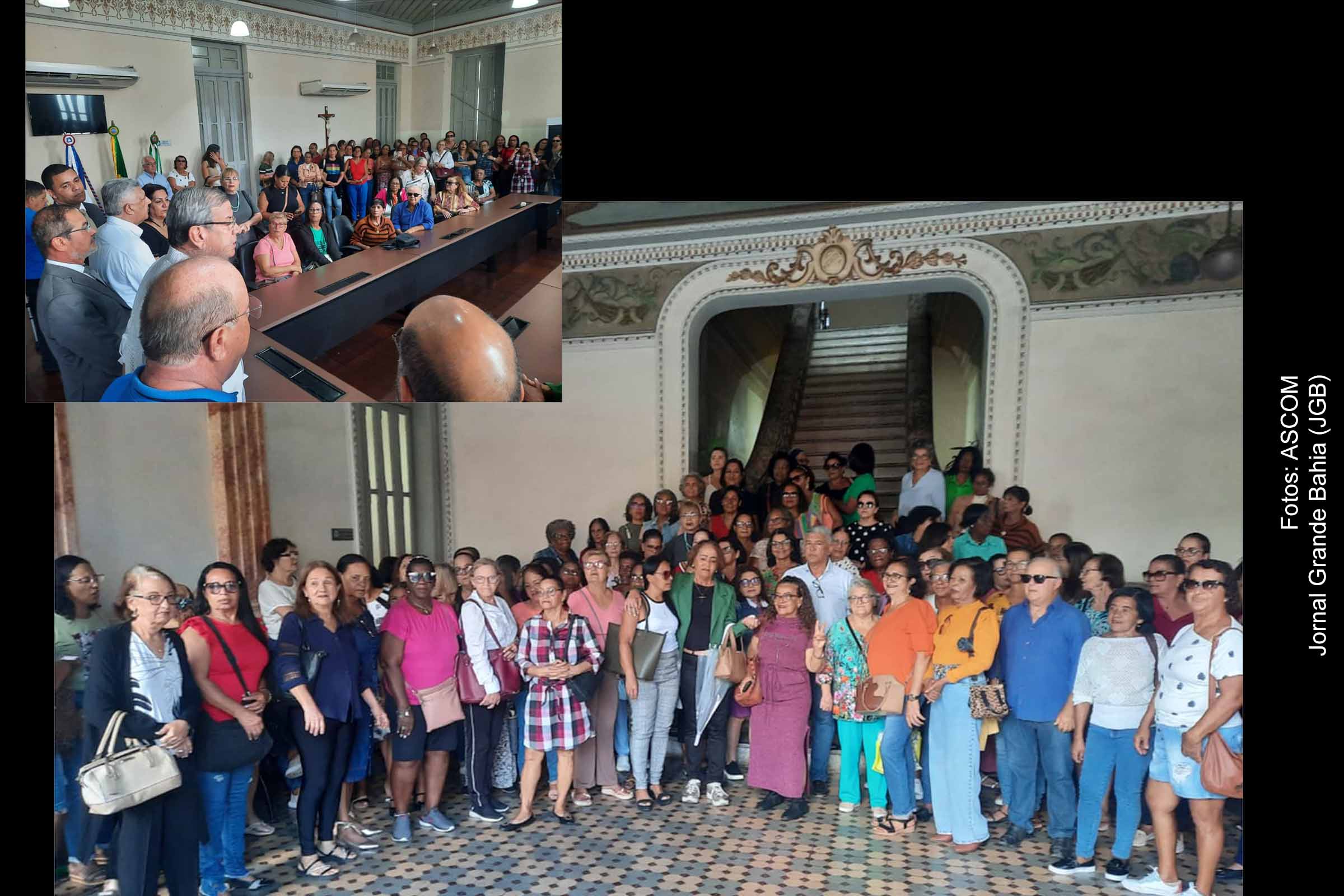 Cerca de 200 professores da rede municipal de Feira de Santana protestam pacificamente sob a liderança do SINDESP pela antecipação do pagamento dos precatórios.